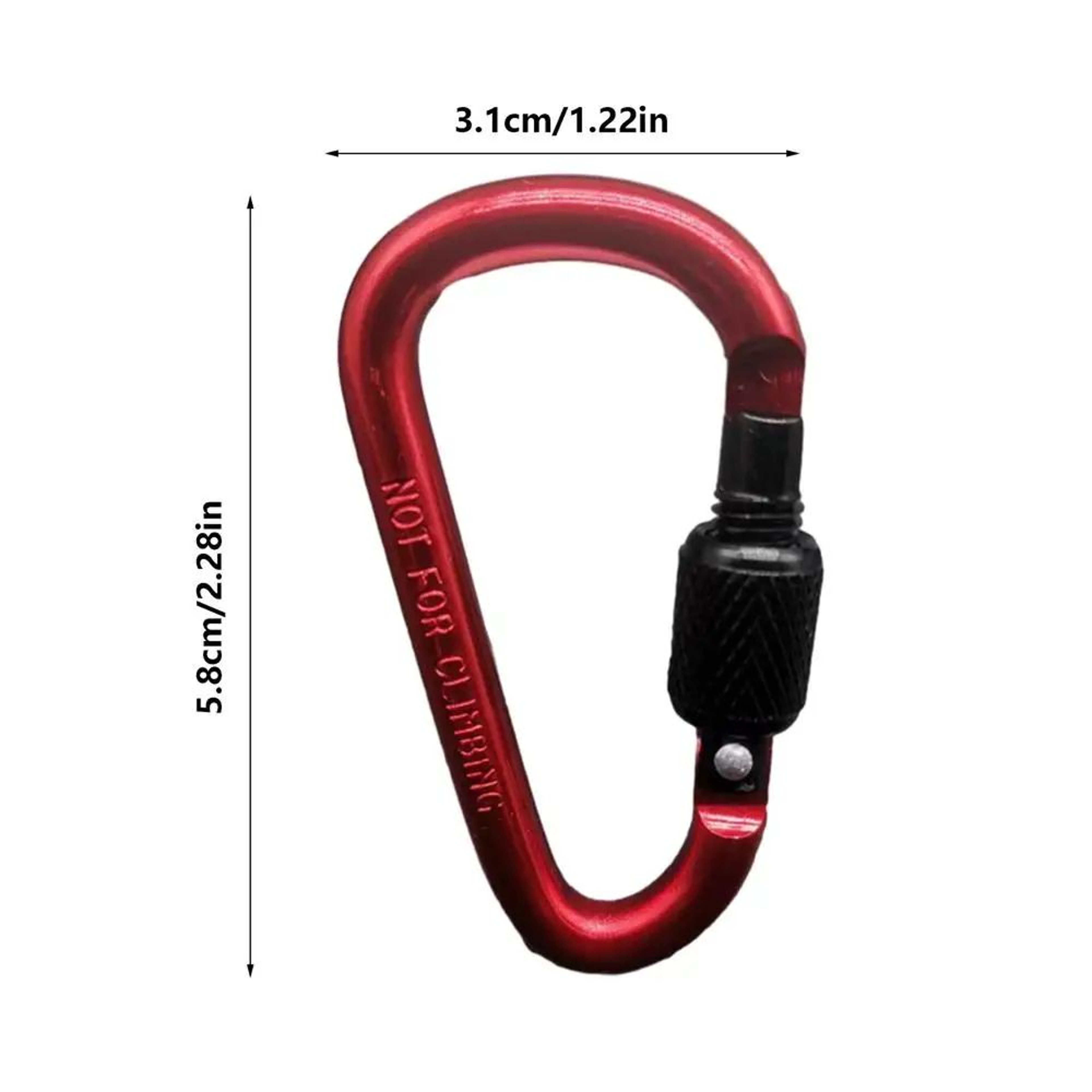 Locking Aluminum D Shape Carabiner Clip 11