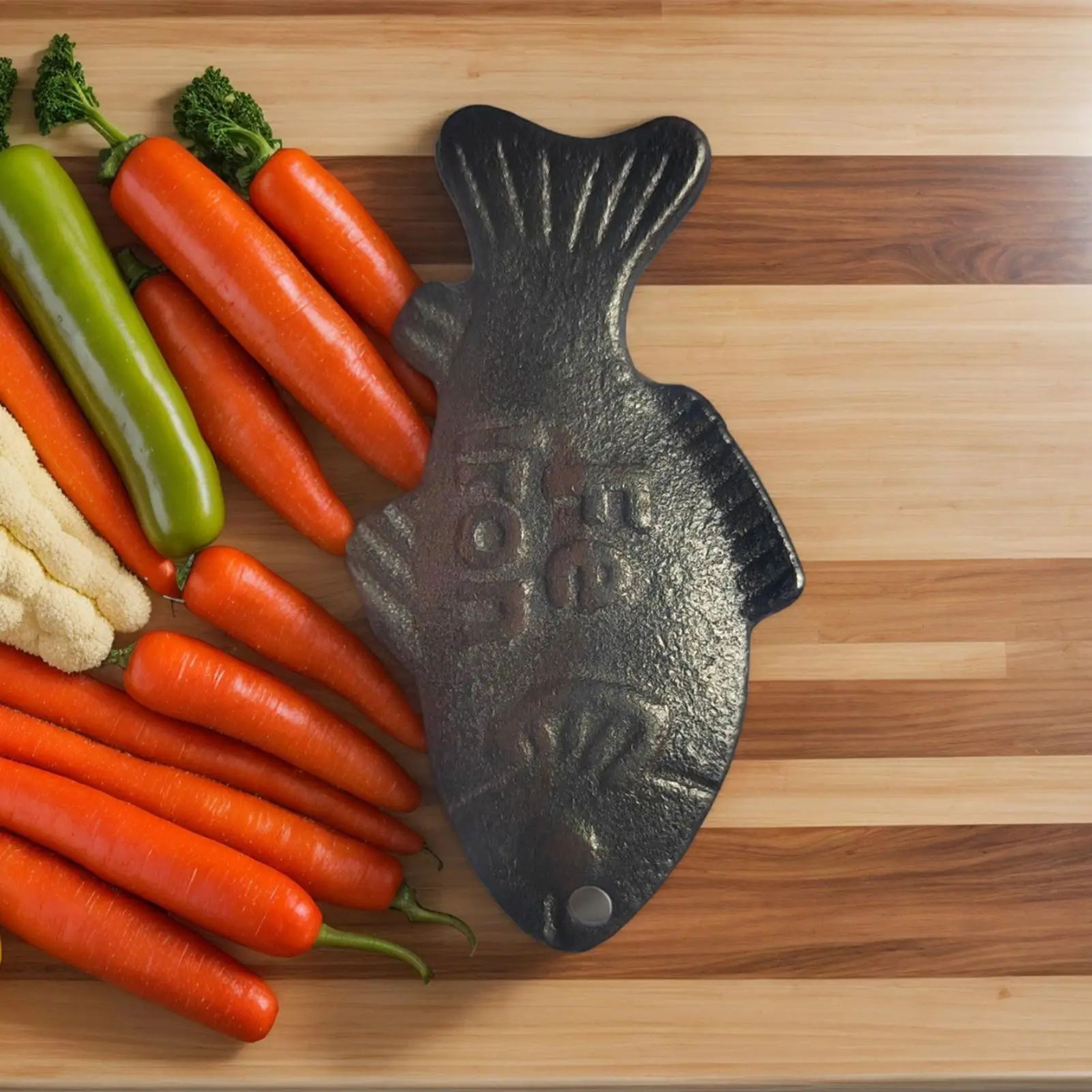 2 Piece Reusable Iron Fish Cooking Tool 3