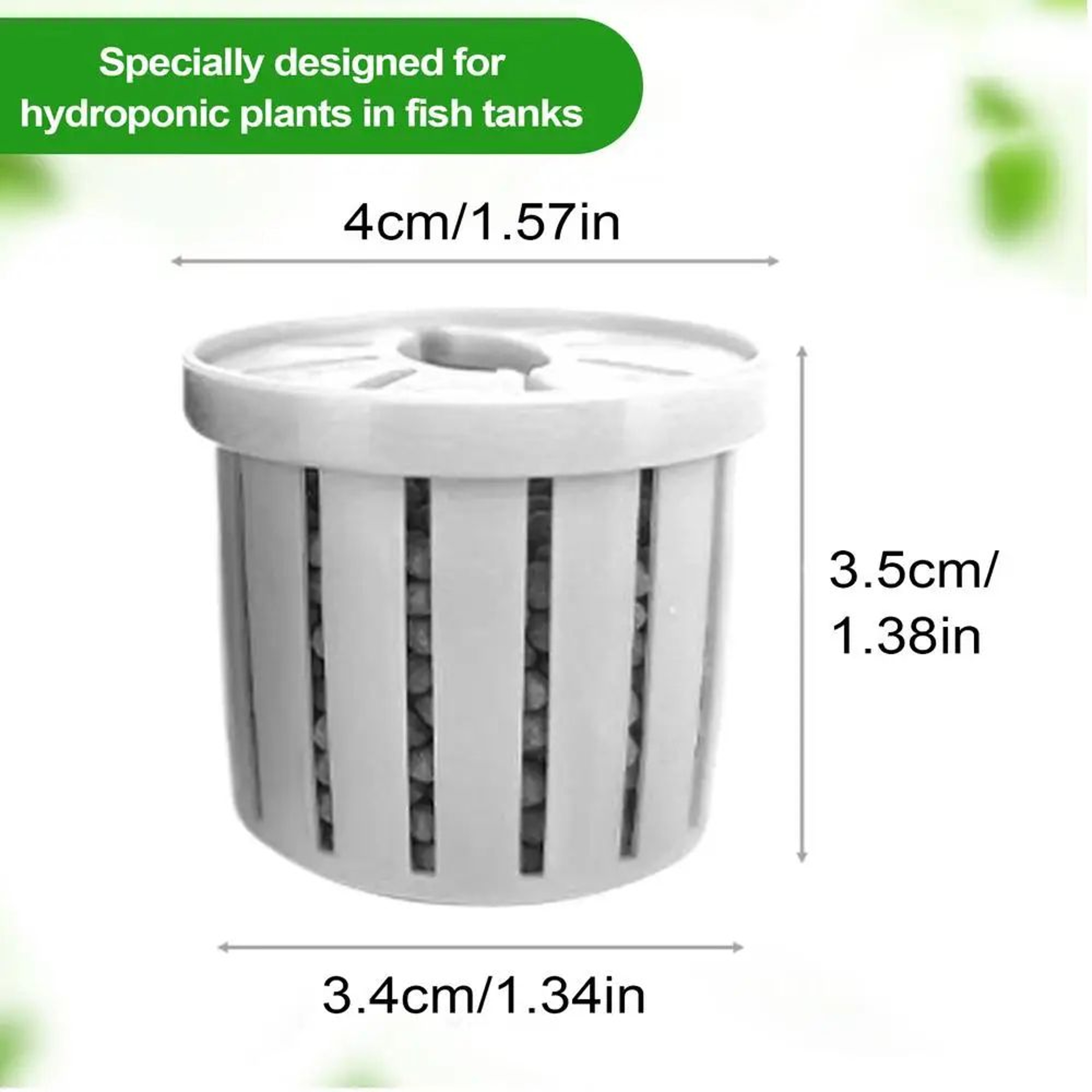 4 Piece Aquarium Hydroponic Plant Baskets 8