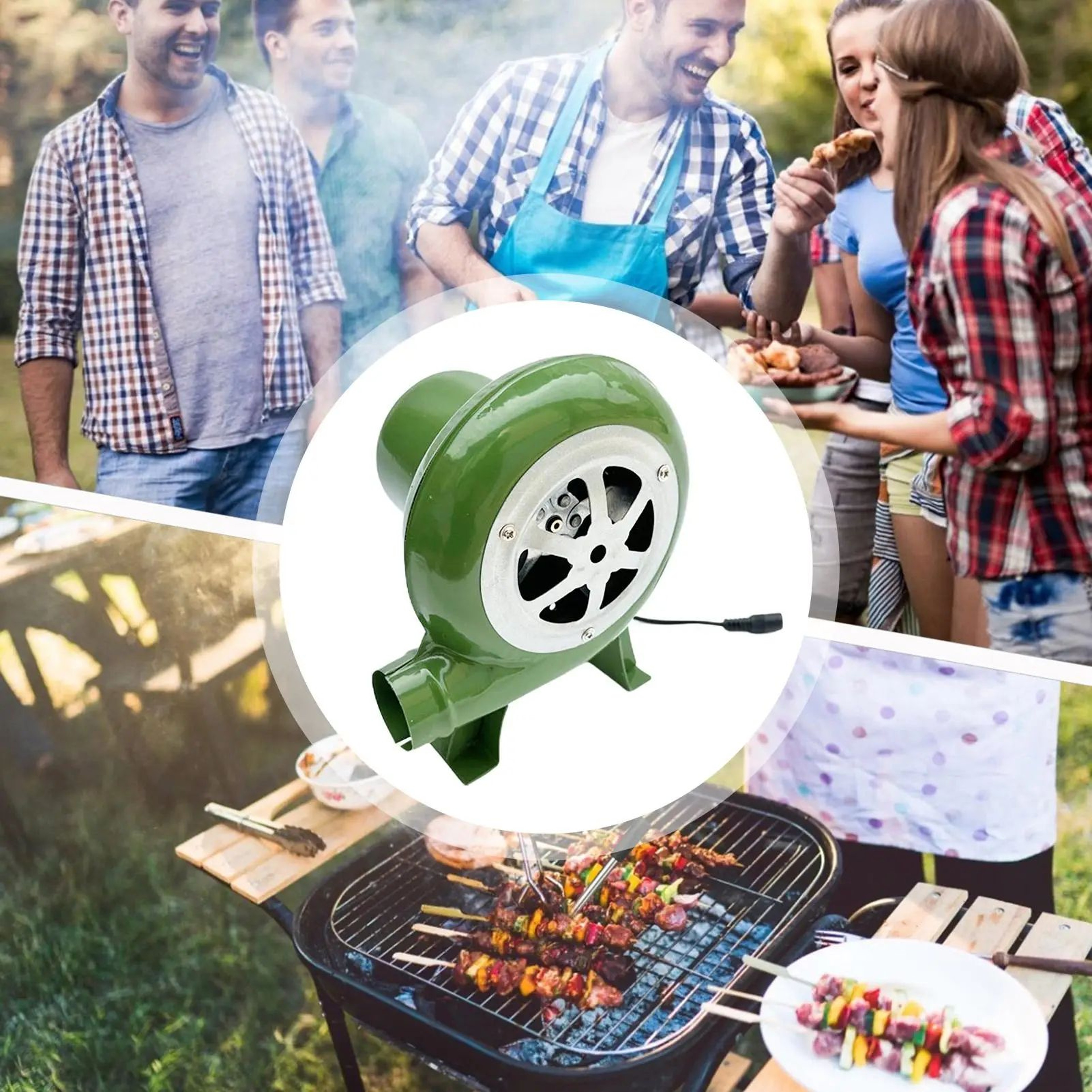Adjustable Electric BBQ Forge Blower 2