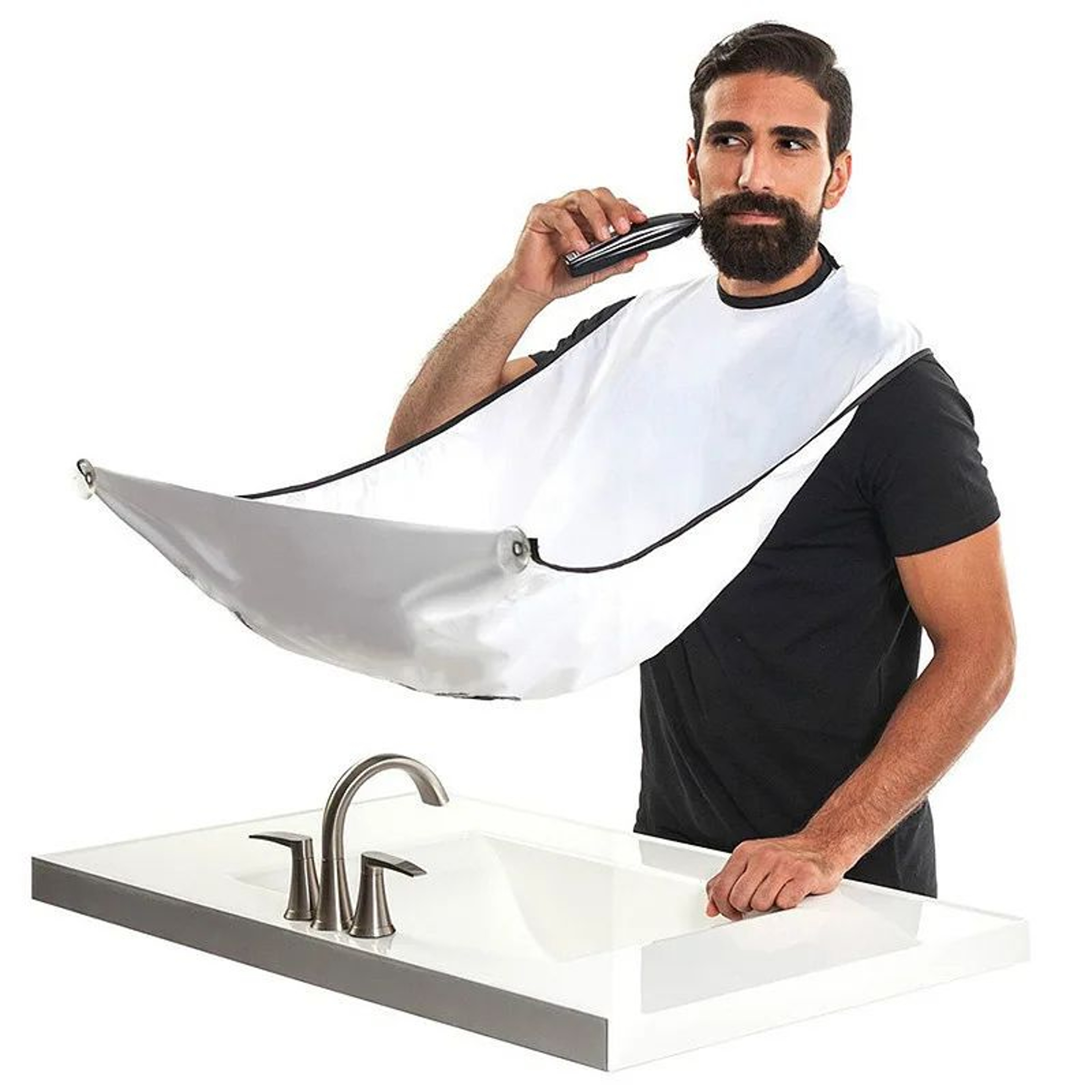 Beard Shaving Hair Catcher Apron 0