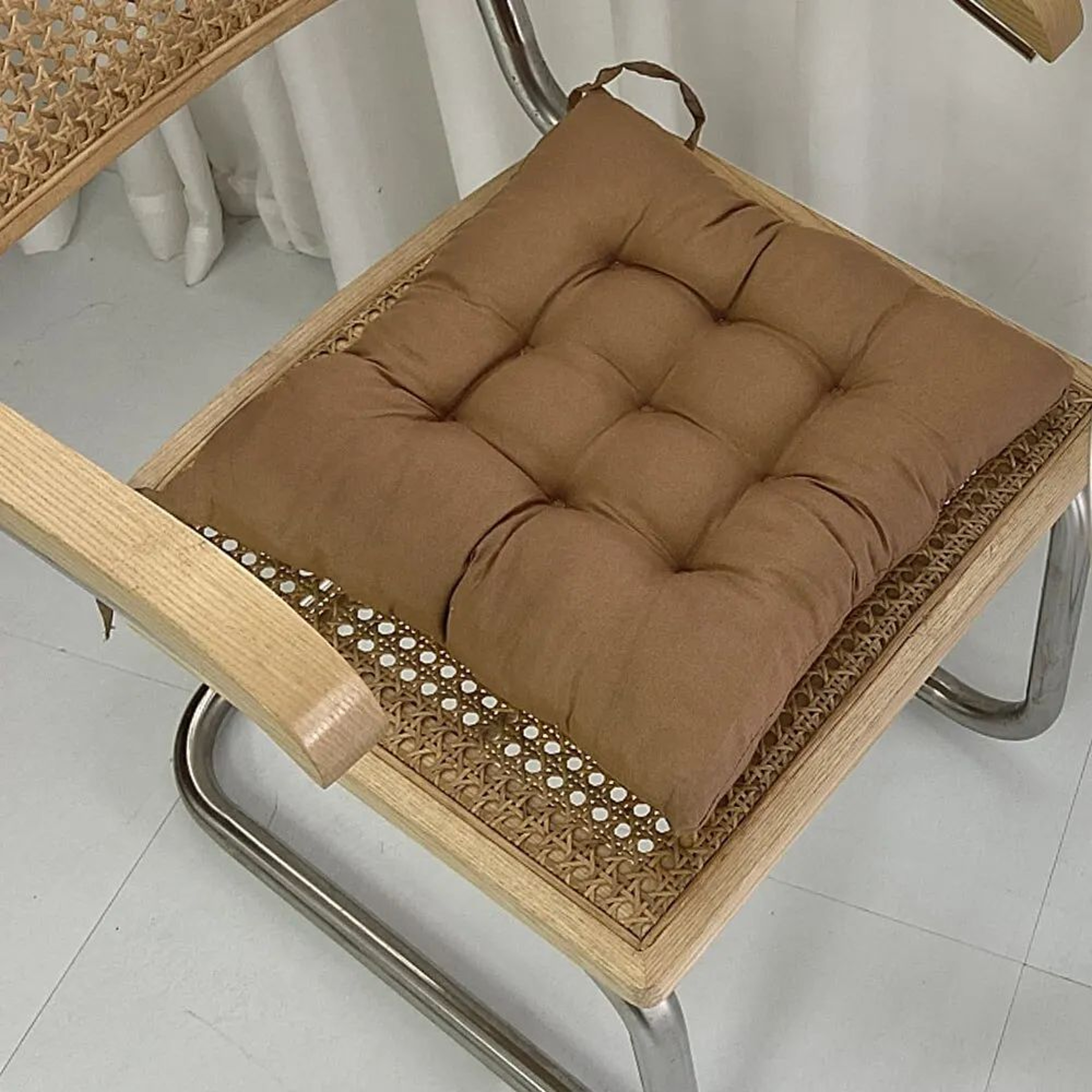 Soft Linen Square Chair Cushion 4