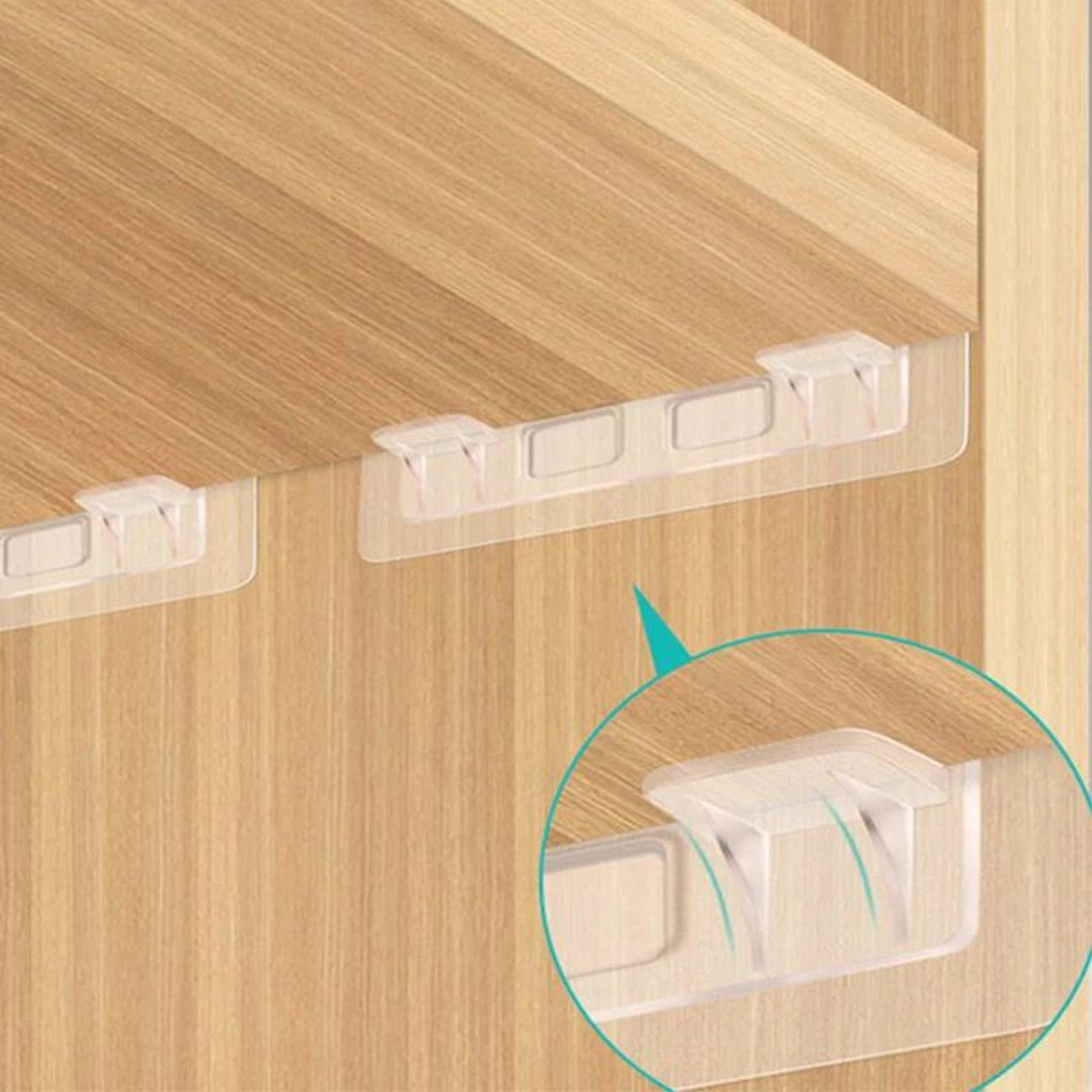 Self Adhesive Cabinet Shelf Support Brackets 2