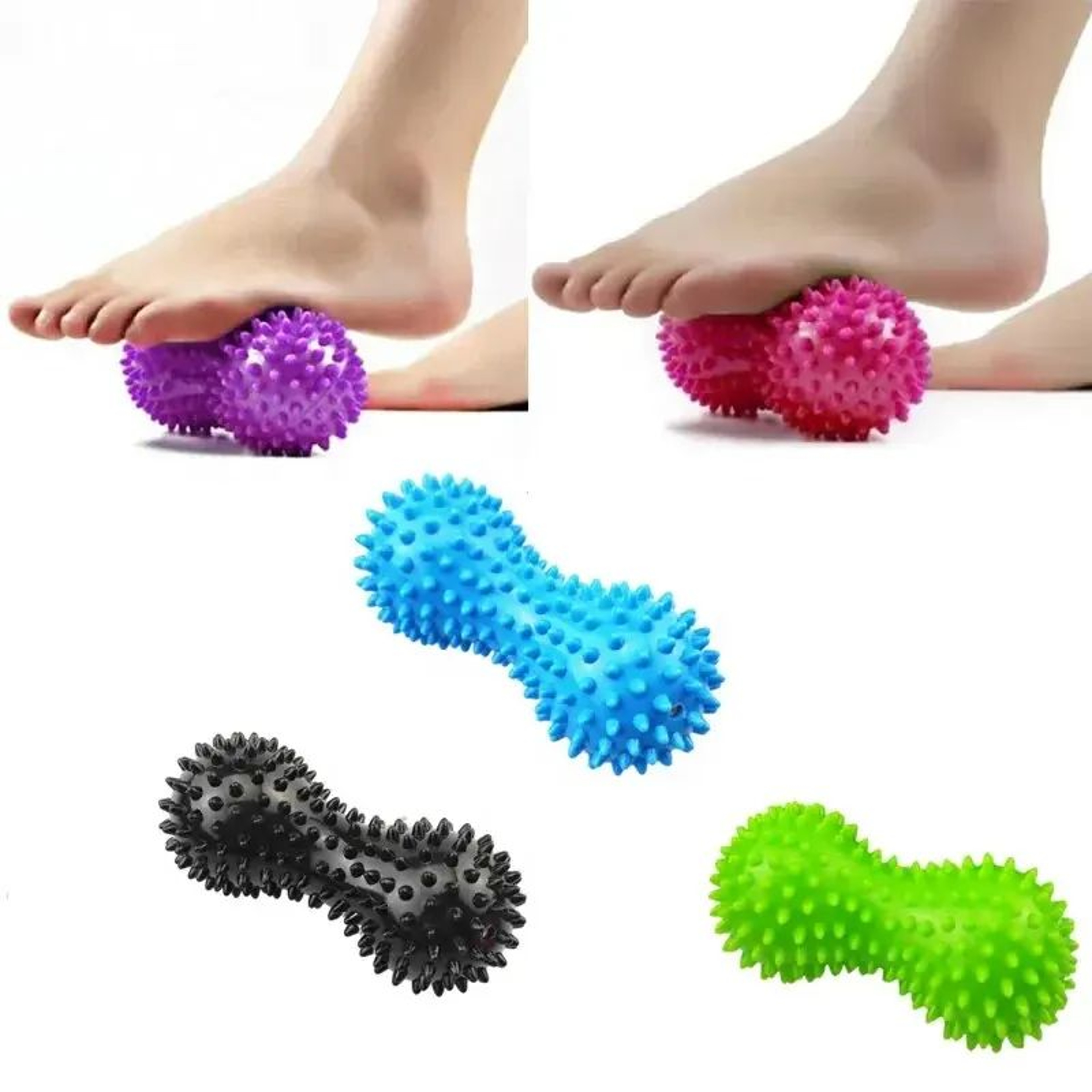 Peanut Shape Spiky Massage Ball 0