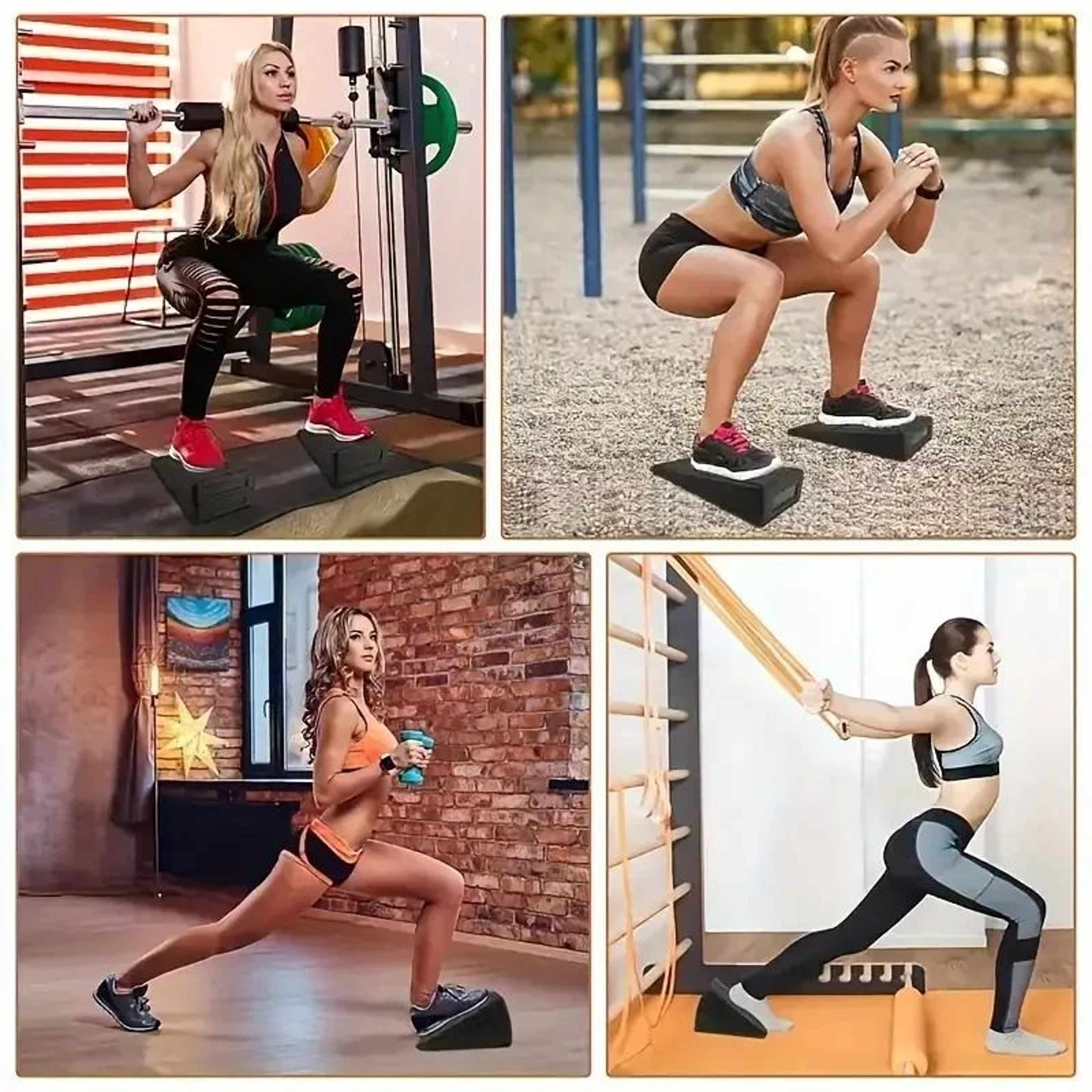 3 Piece Adjustable Yoga Wedge Blocks 4