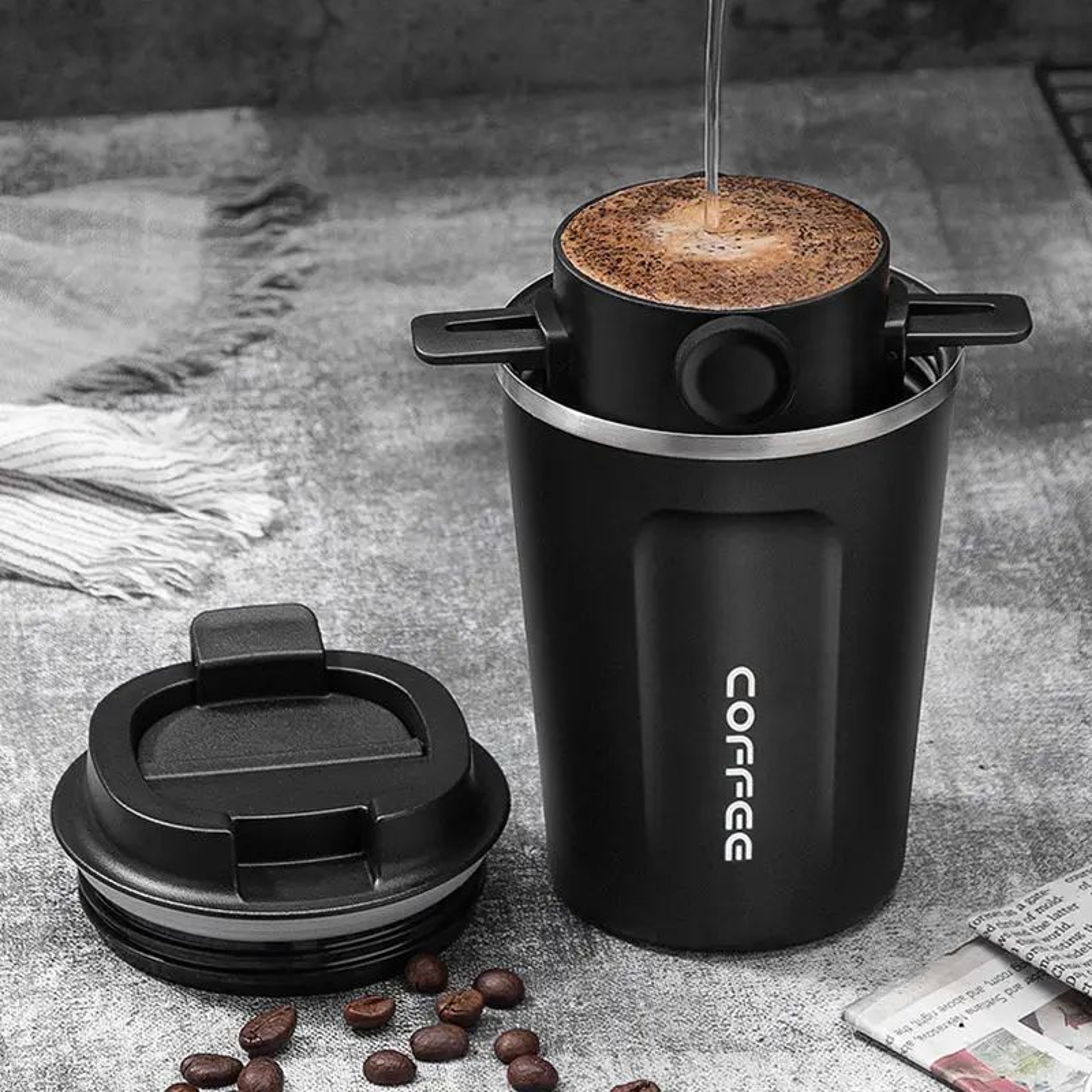 Collapsible Stainless Steel Coffee Dripper 2