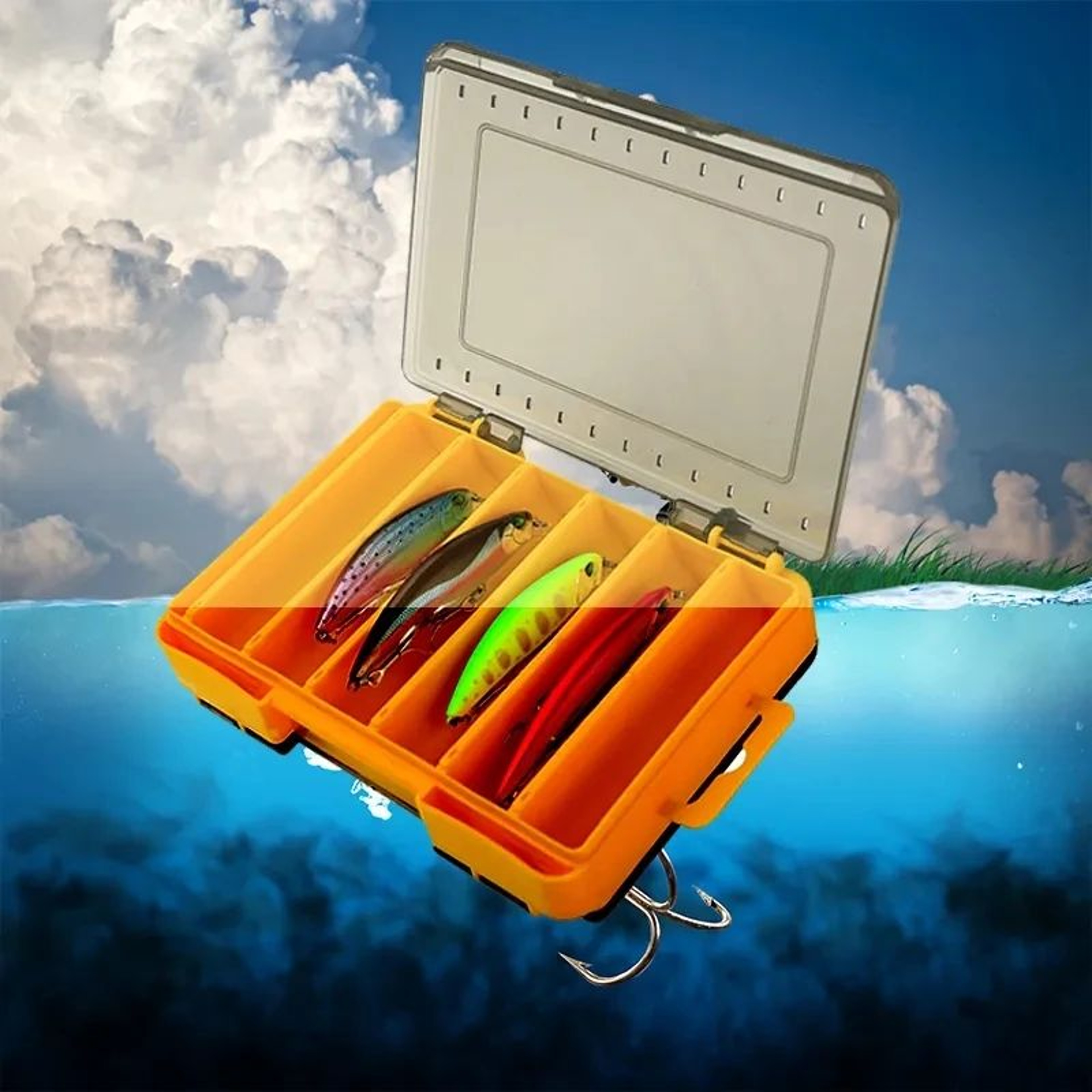 12 Compartment Double Sided Fishing Tackle Box 1