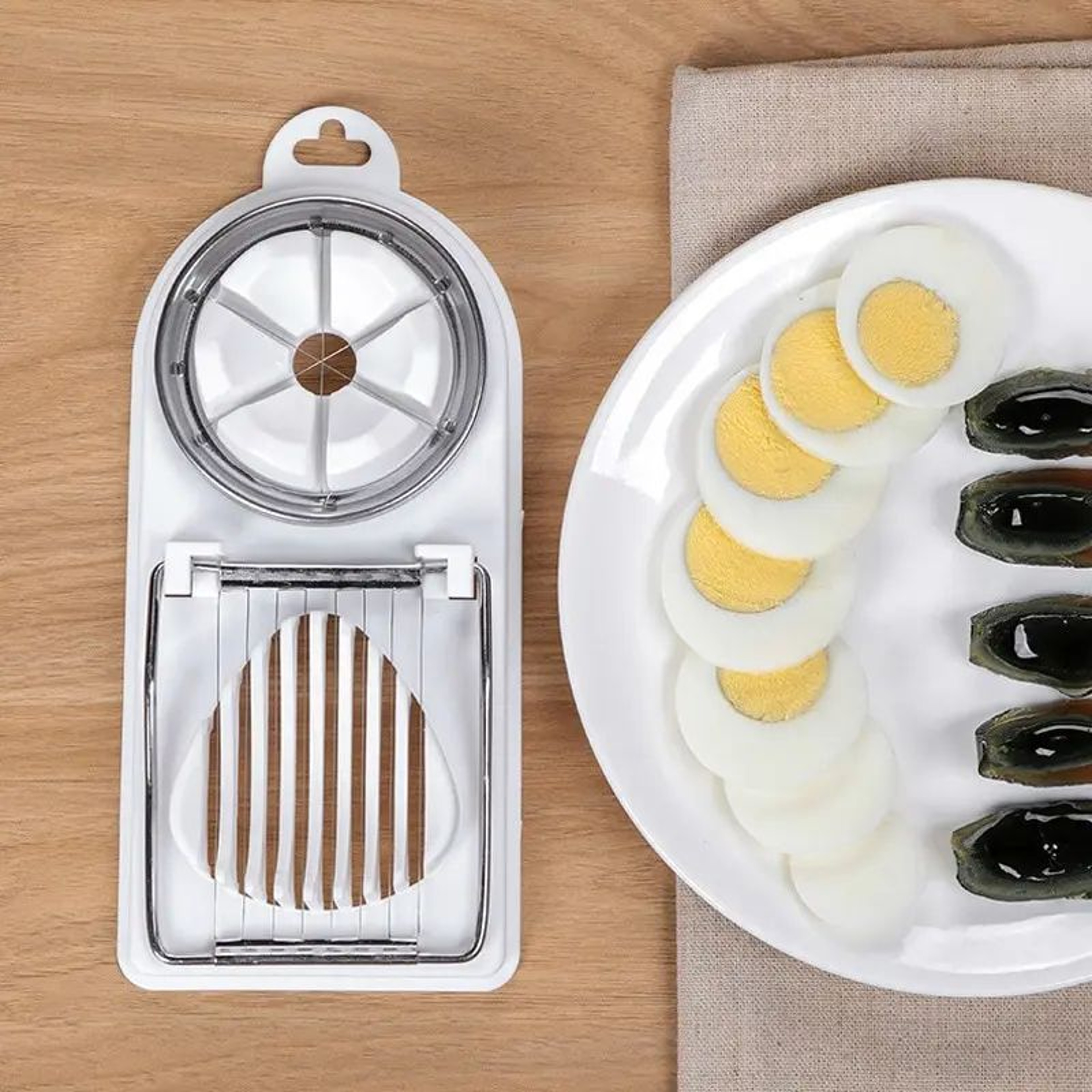 2 In 1 Stainless Steel Egg Slicer 1