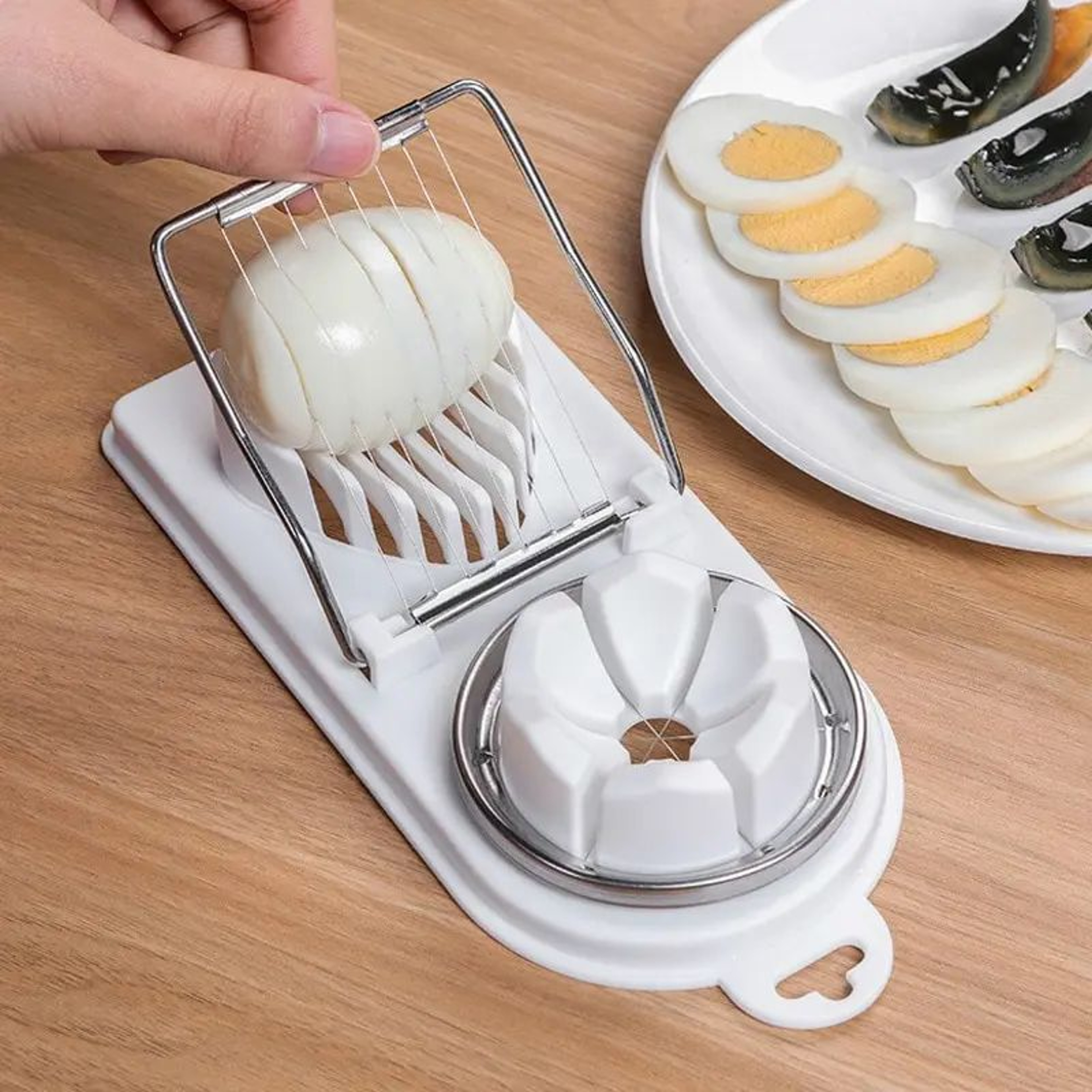 2 In 1 Stainless Steel Egg Slicer 0