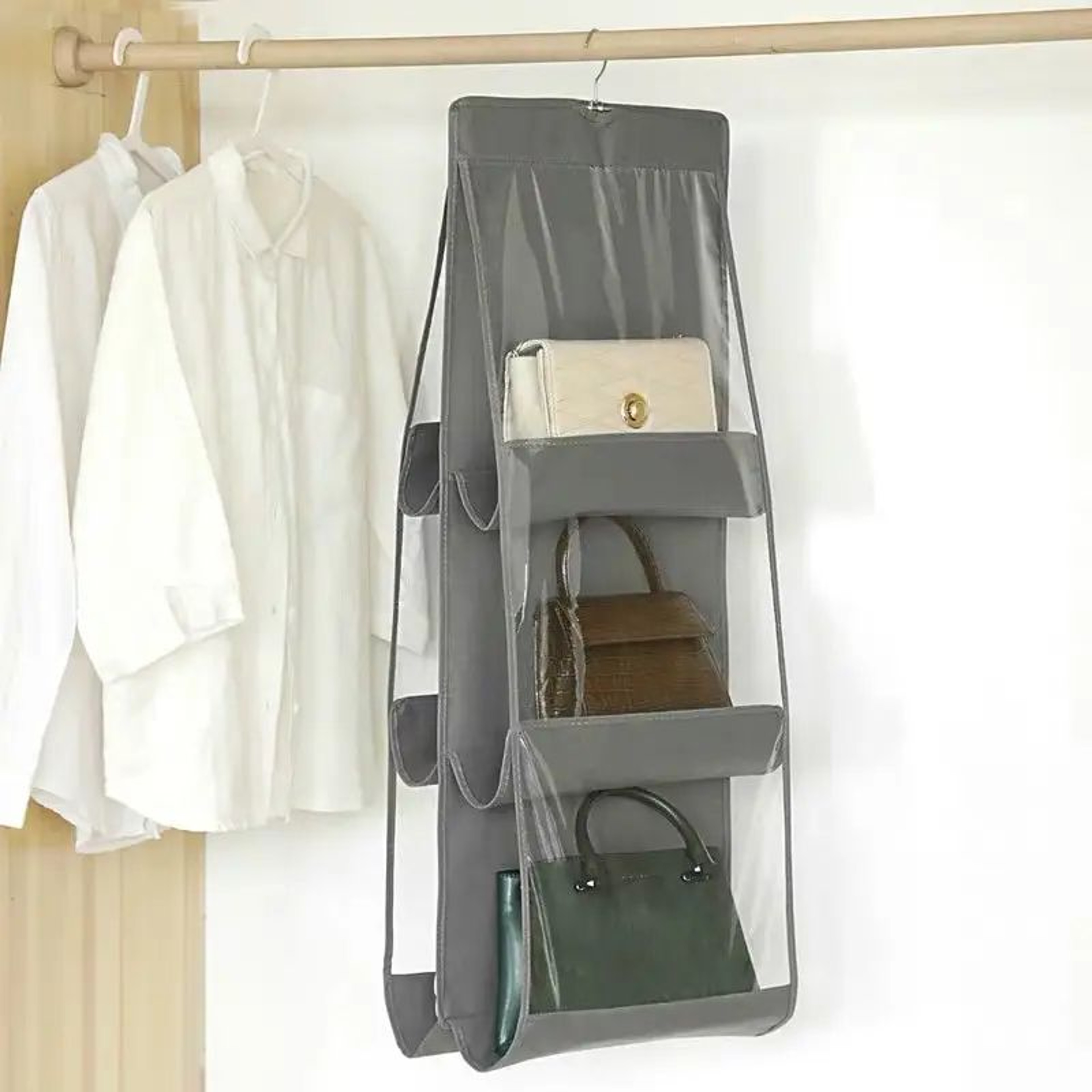 6 Pocket Hanging Handbag Organizer 2