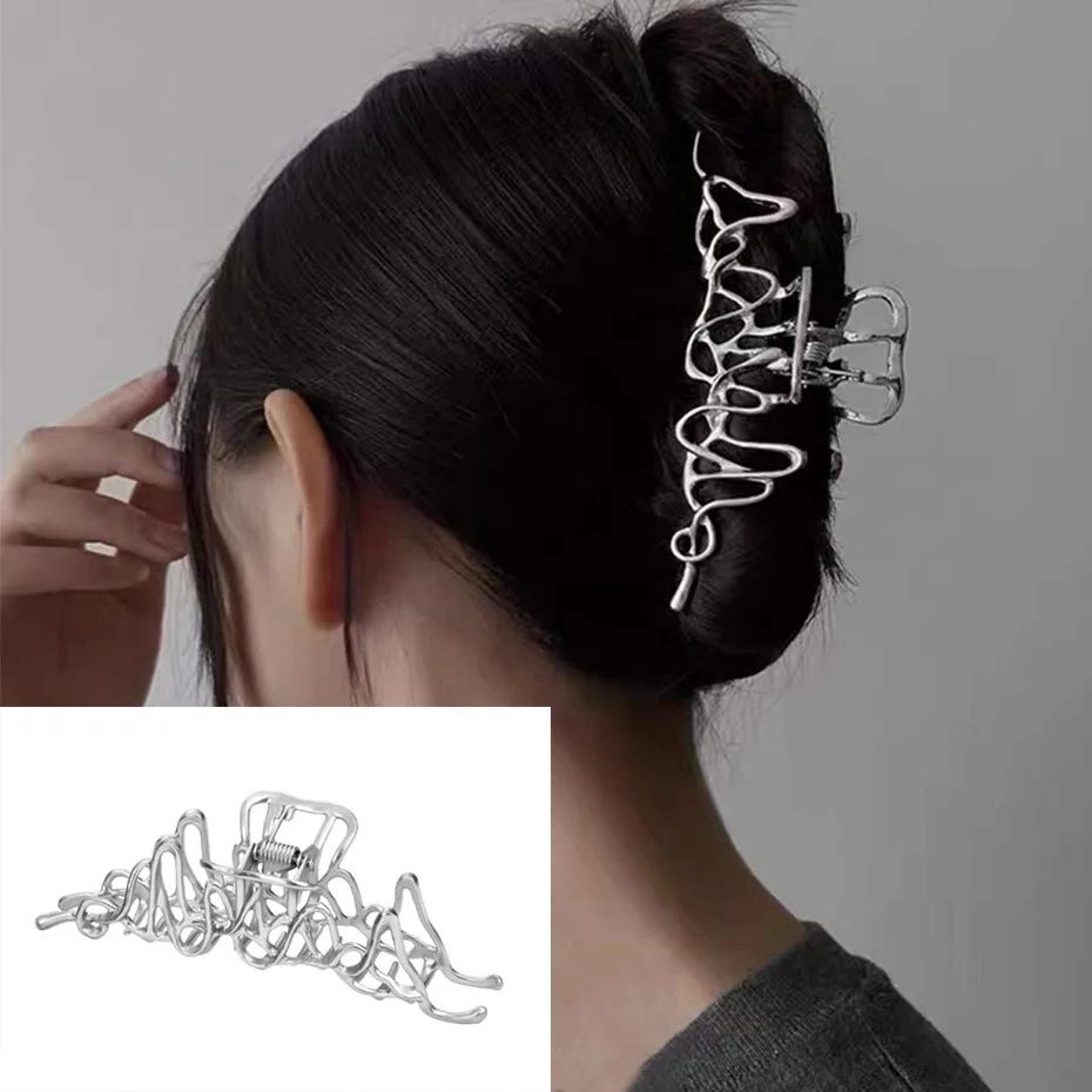 Irregular Metal Statement Hair Clip 12