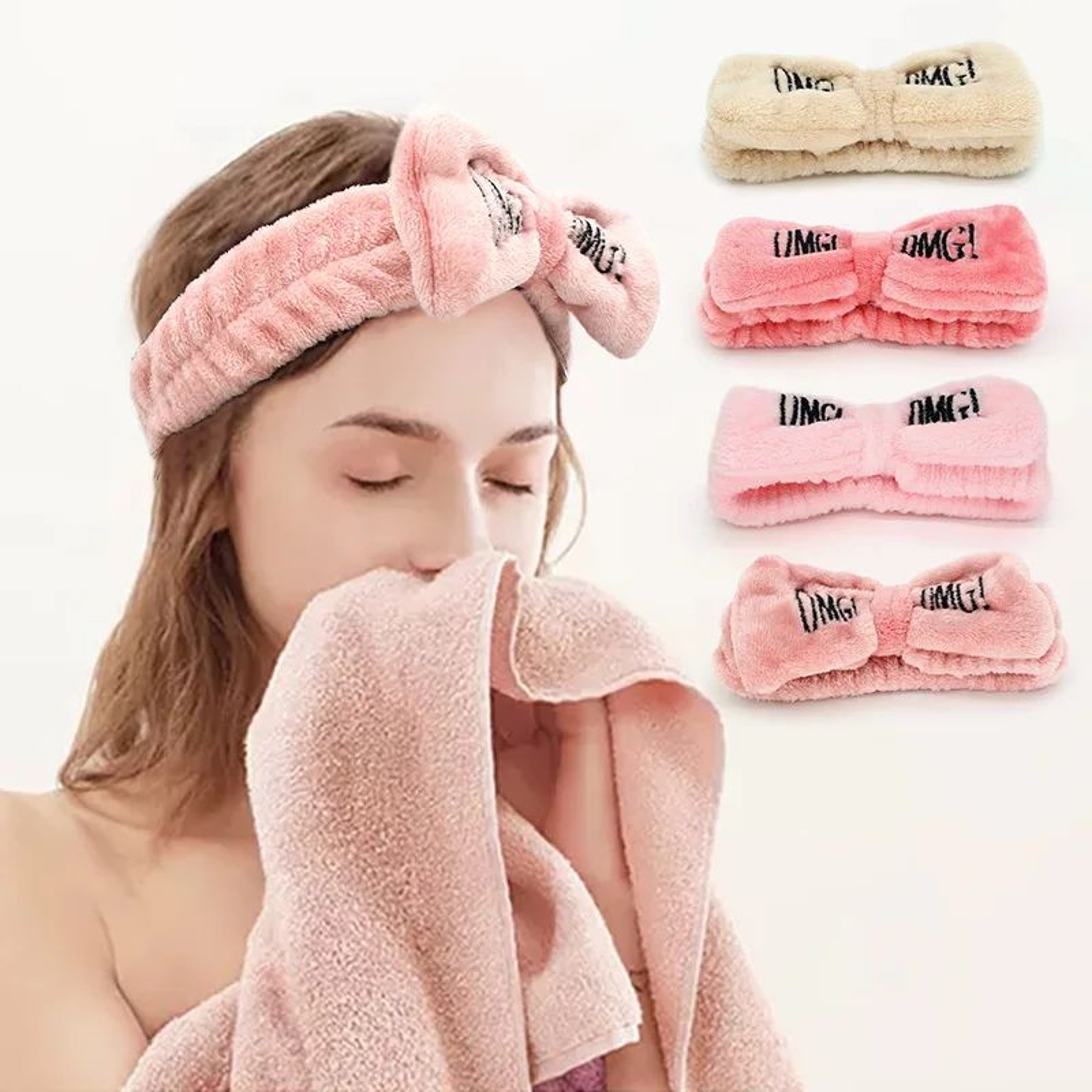Soft Fleece Bow Spa Headband 5