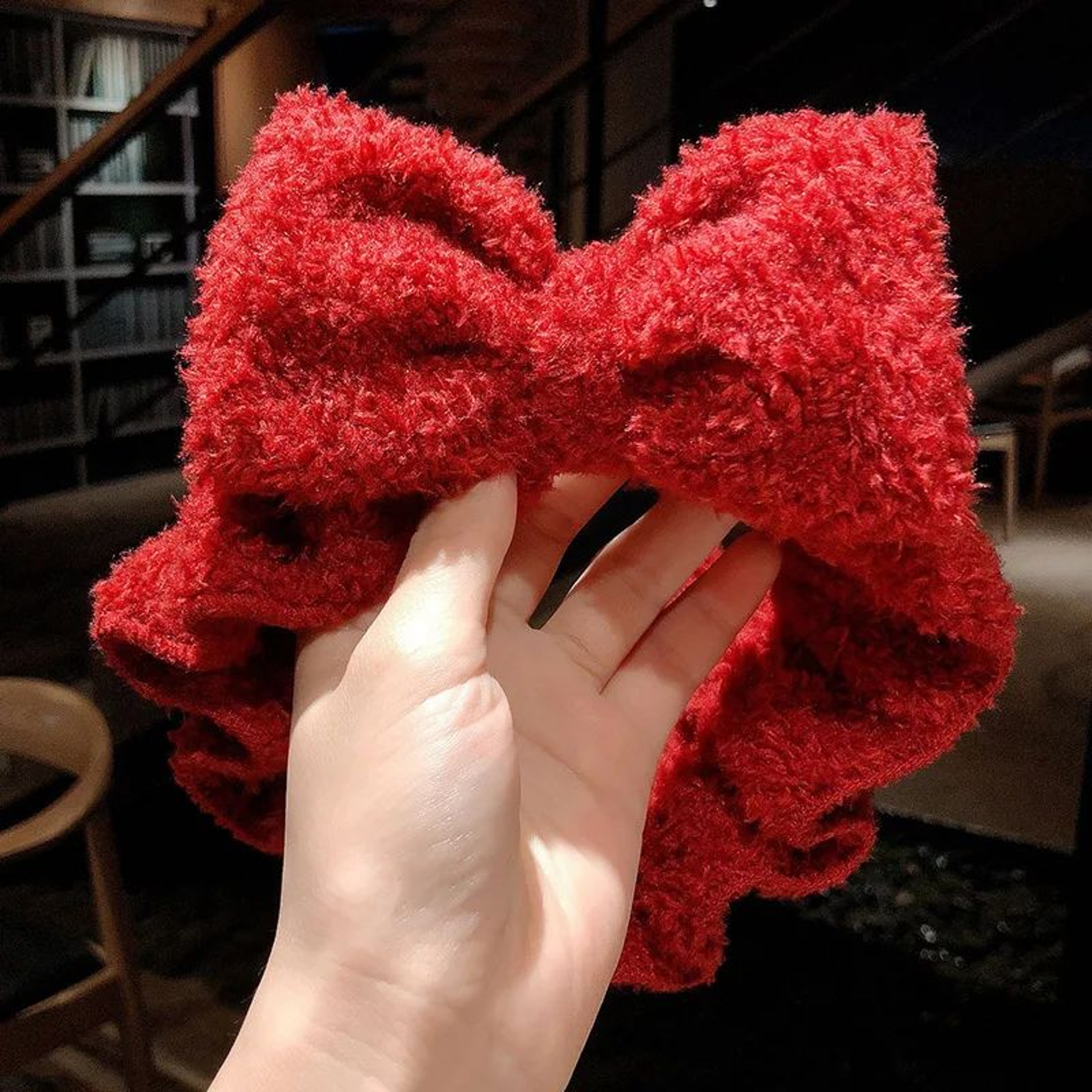 Soft Fleece Bow Spa Headband 16