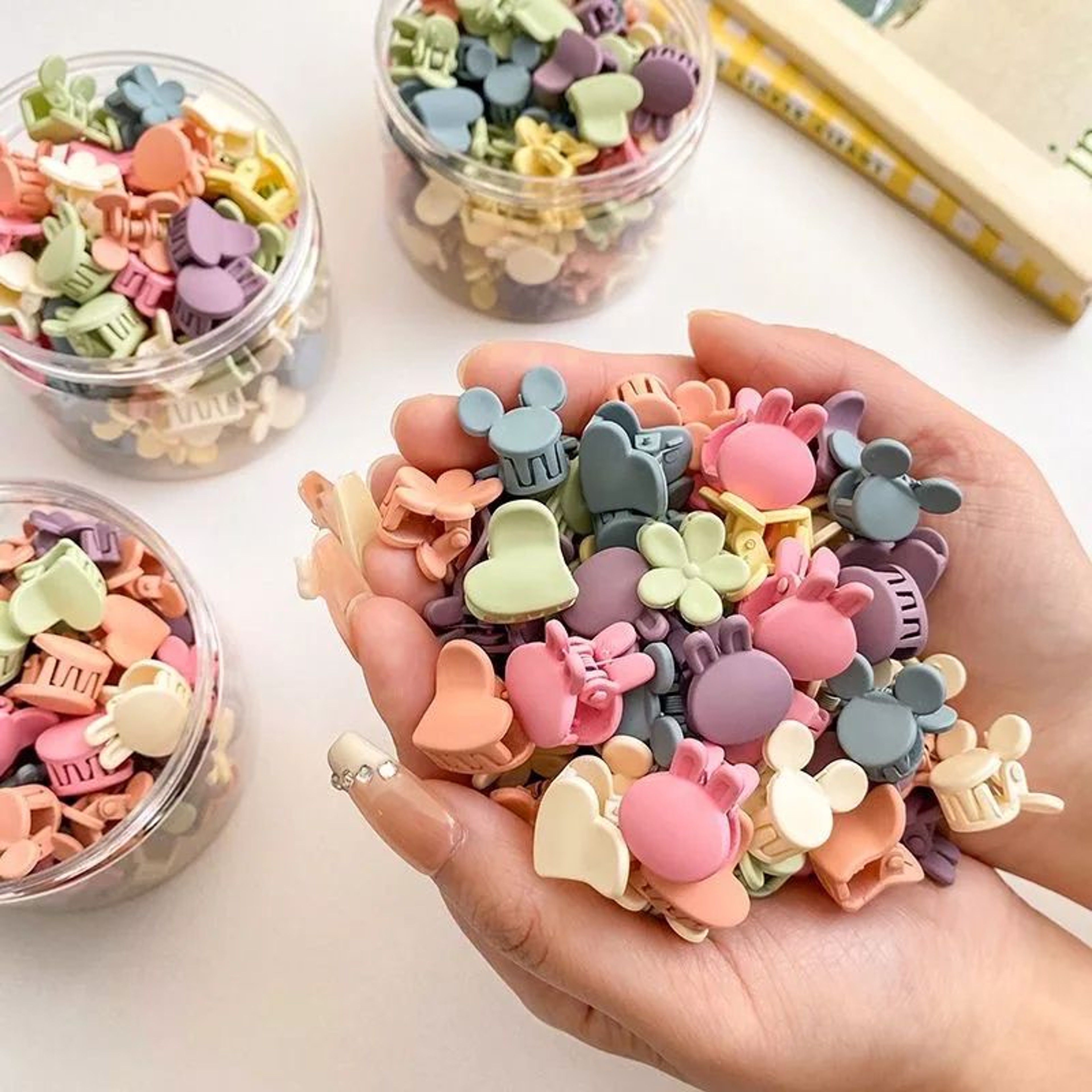 50 Piece Mini Rabbit Hair Claw Set 2