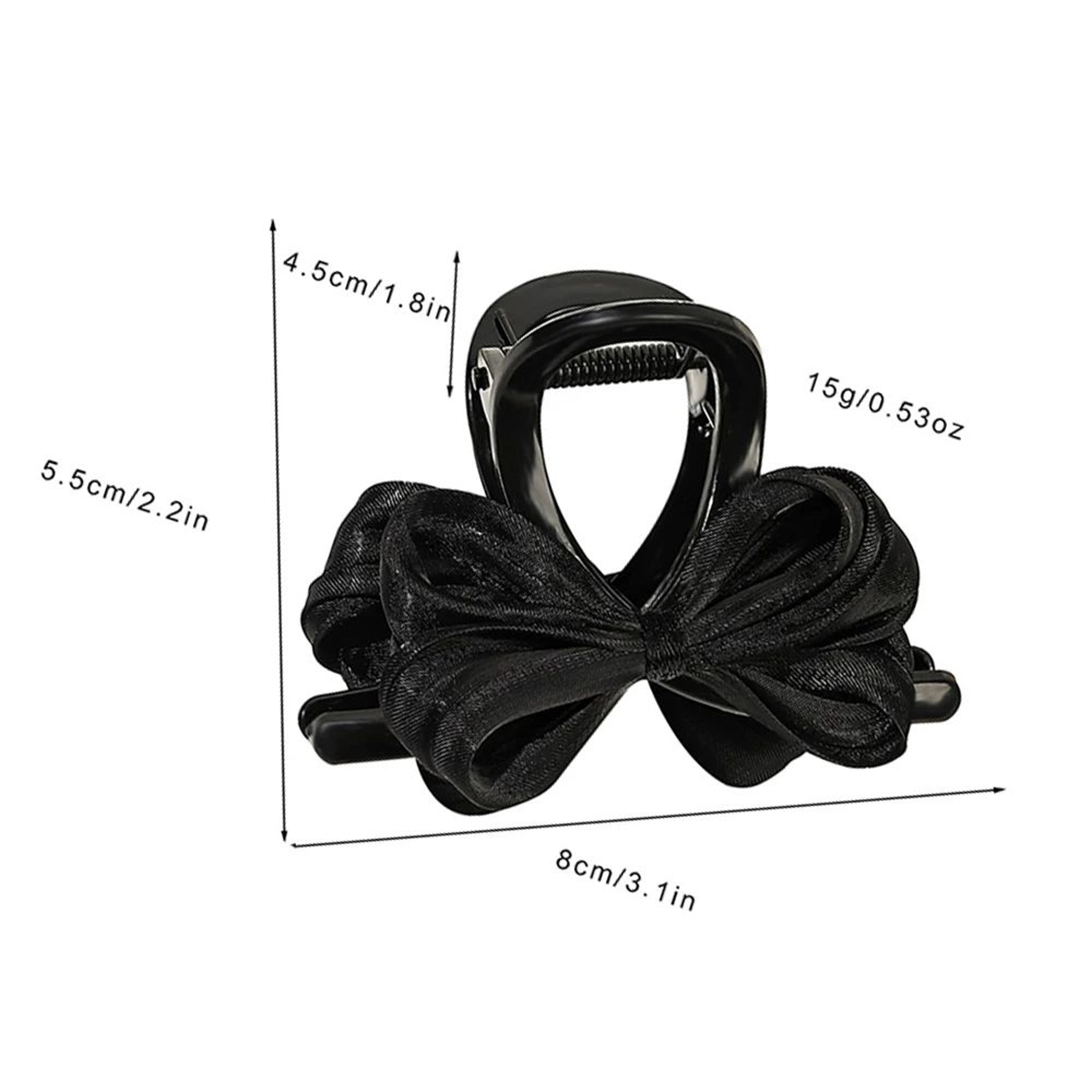 Elegant Ribbon Bow Hair Claw 4