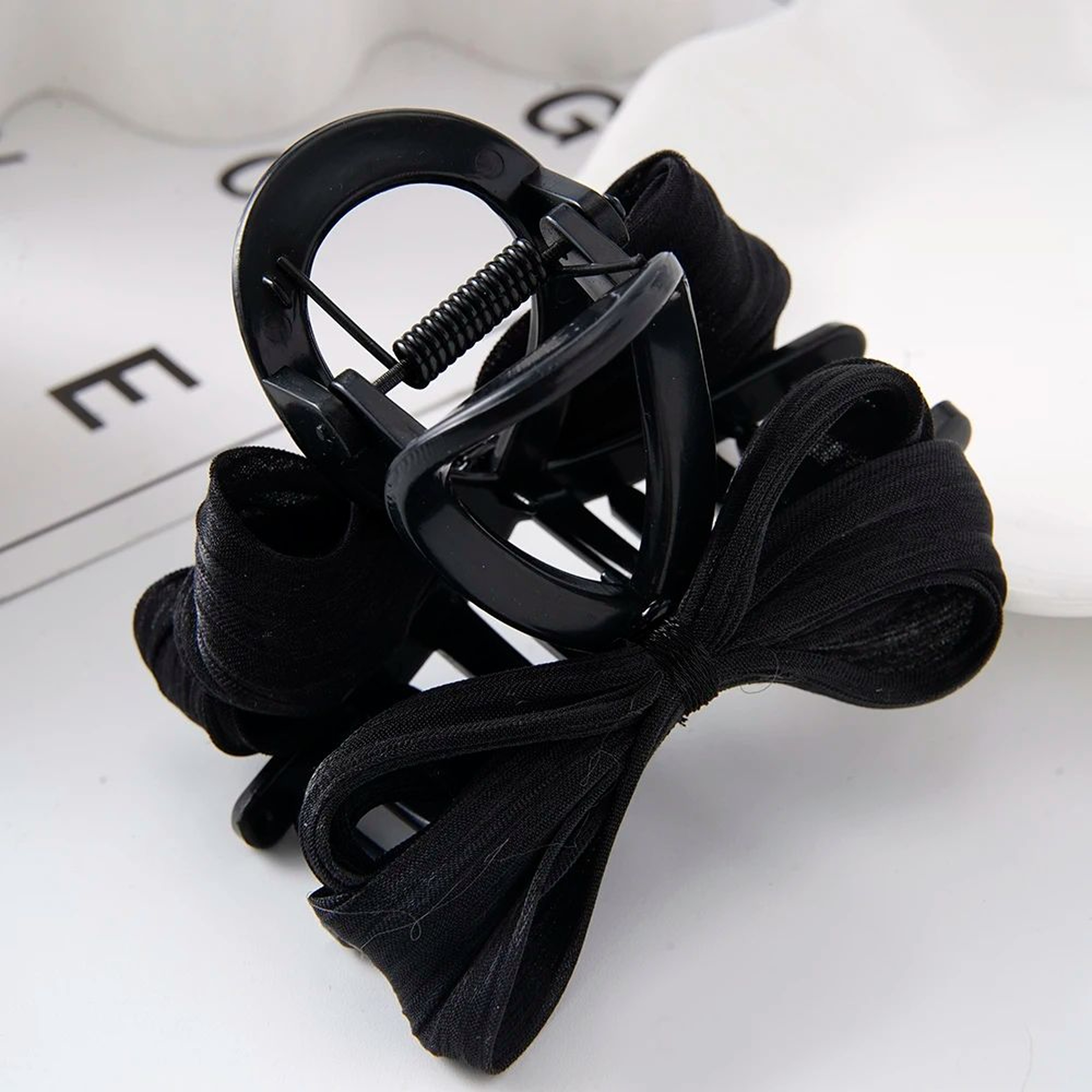 Elegant Ribbon Bow Hair Claw 7
