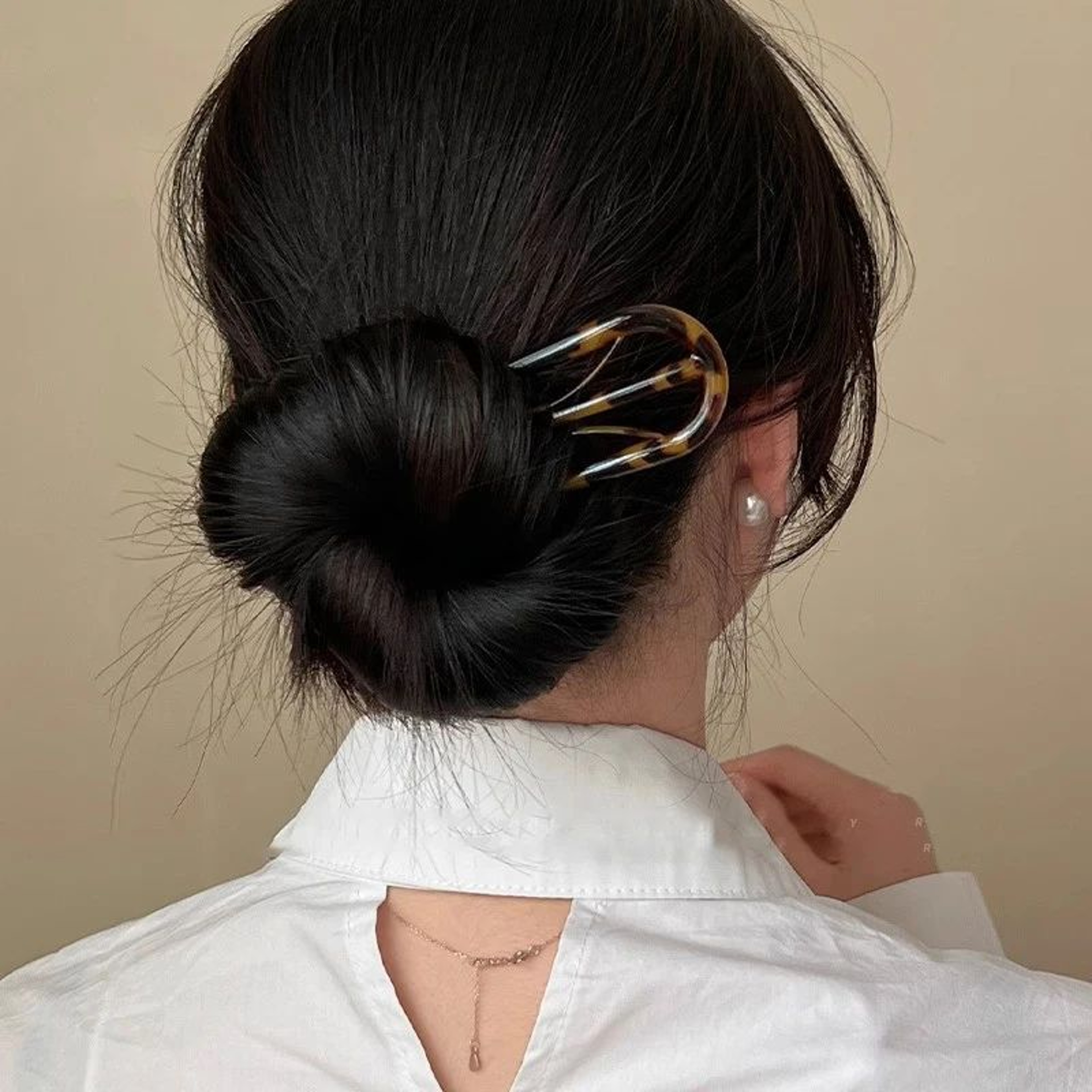 5 Piece Butterfly Acrylic Hair Fork Set 2
