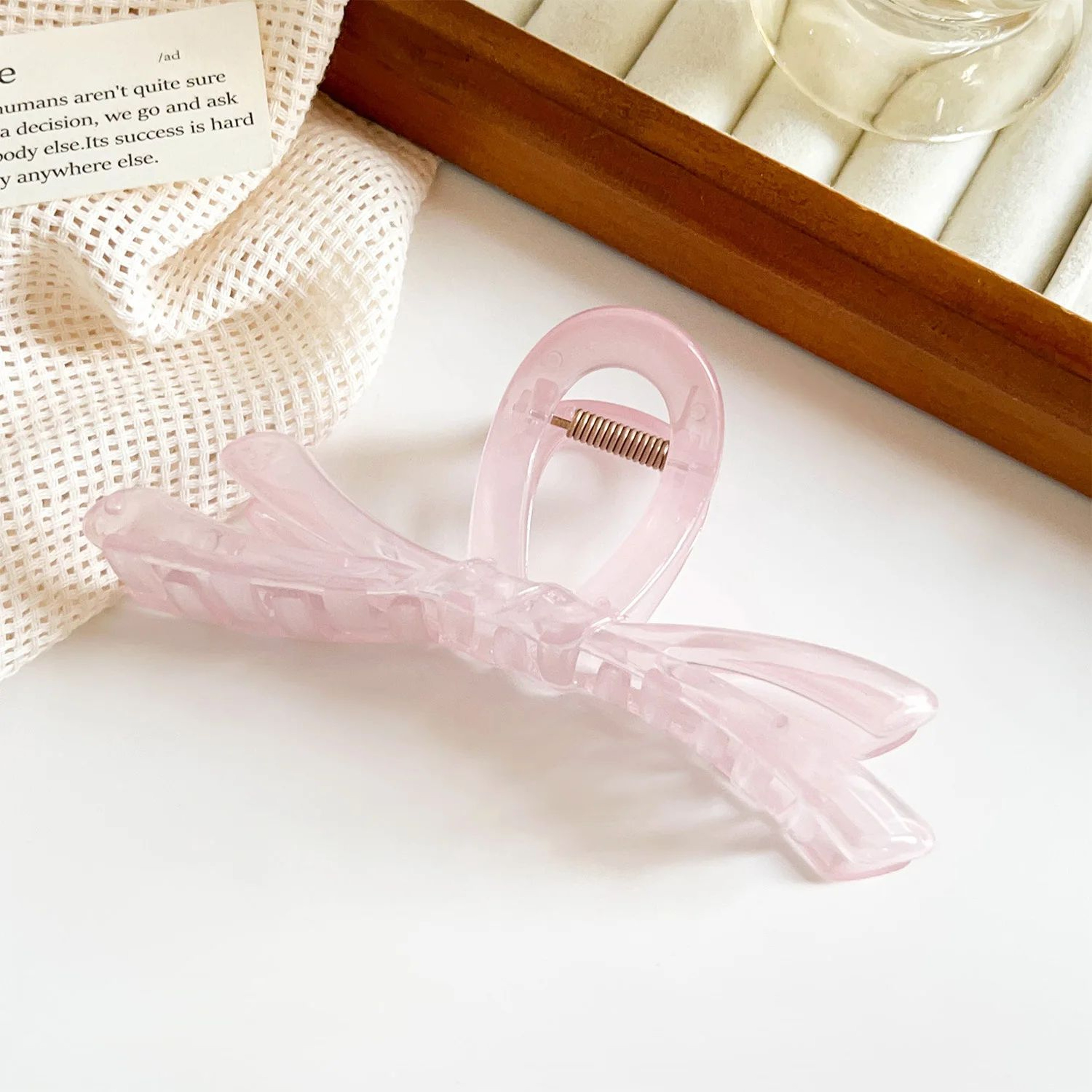Large Ribbon Bow Hair Claw 8