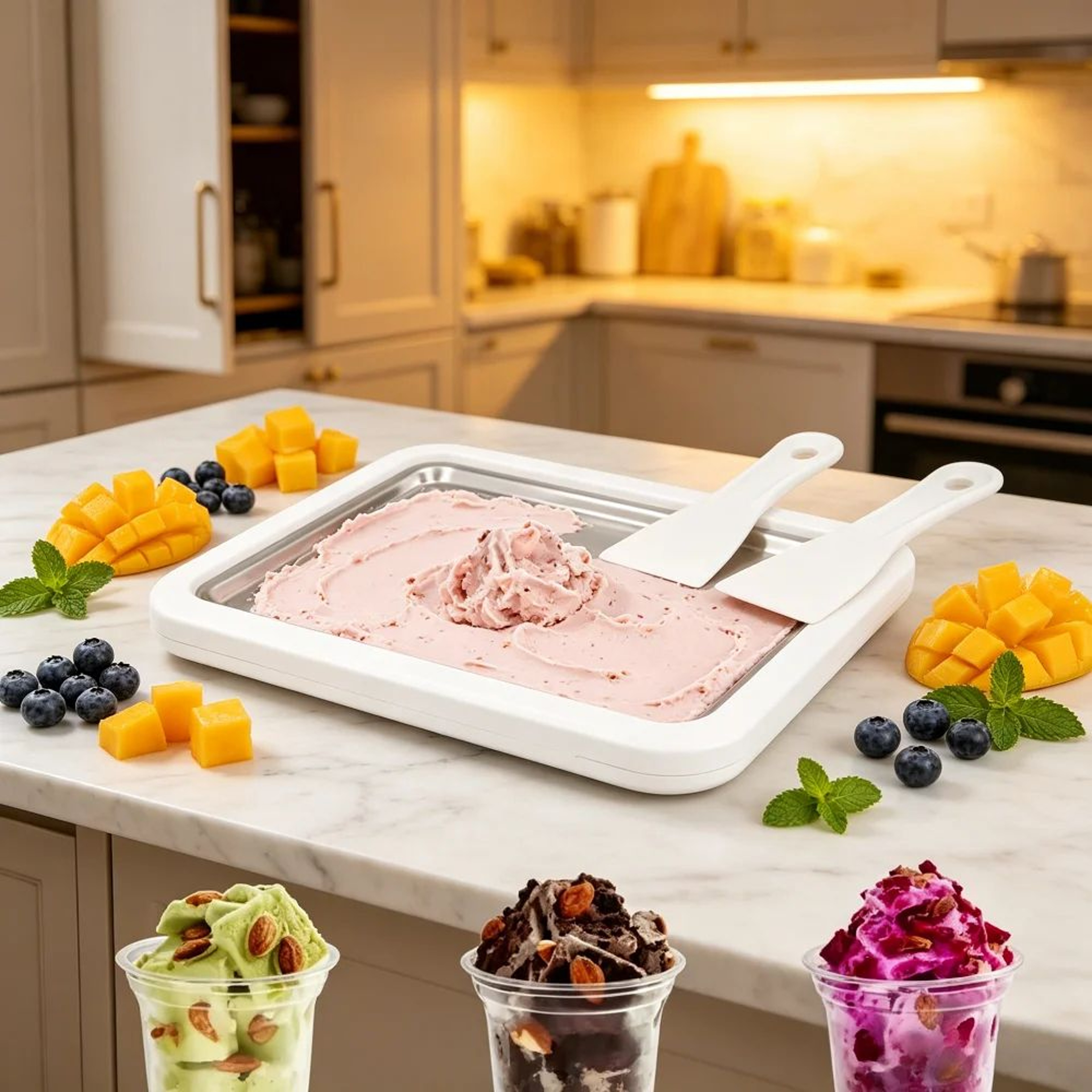 Homemade Rolled Ice Cream Maker 0