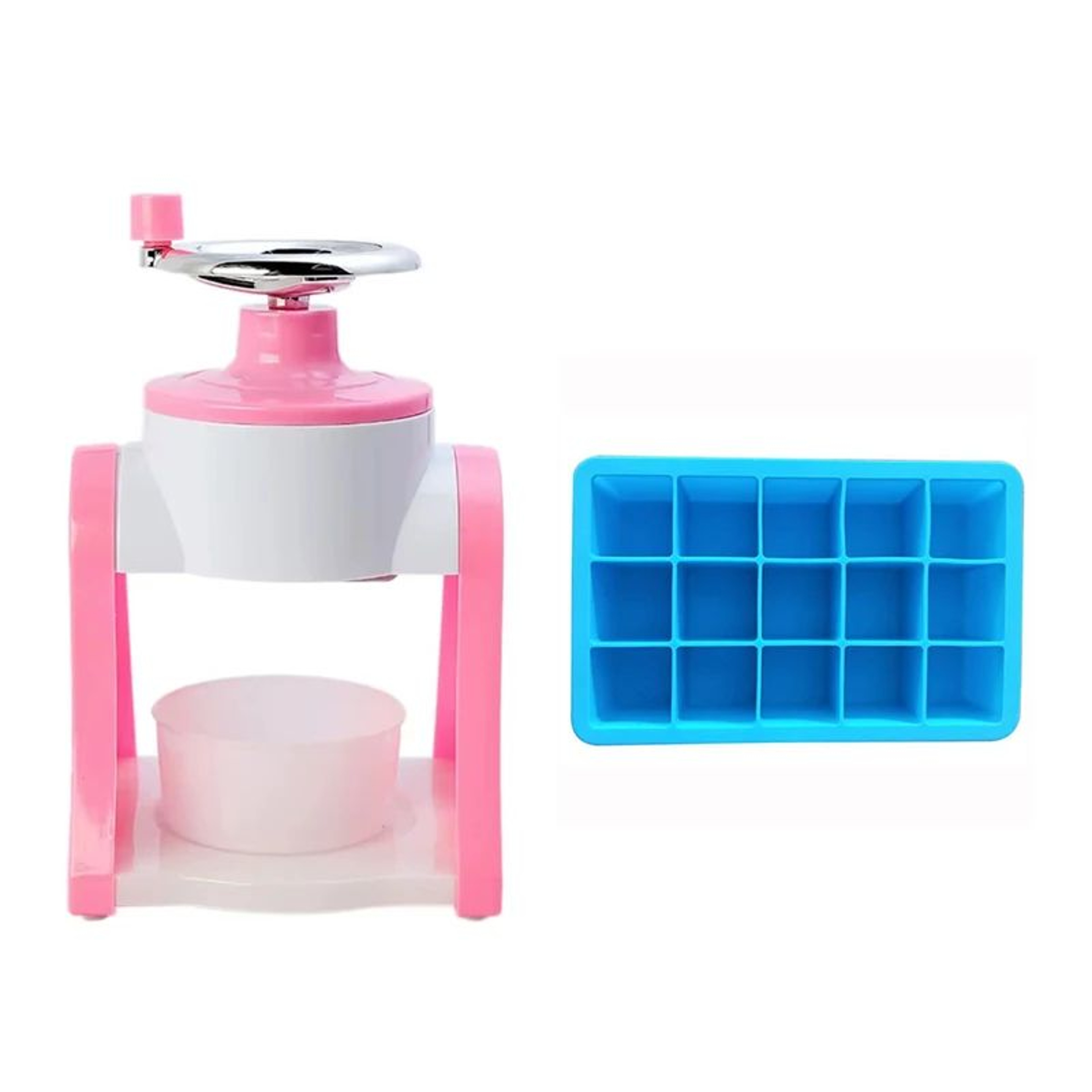 Portable Hand Crank Shaved Ice And Snow Cone Maker 9