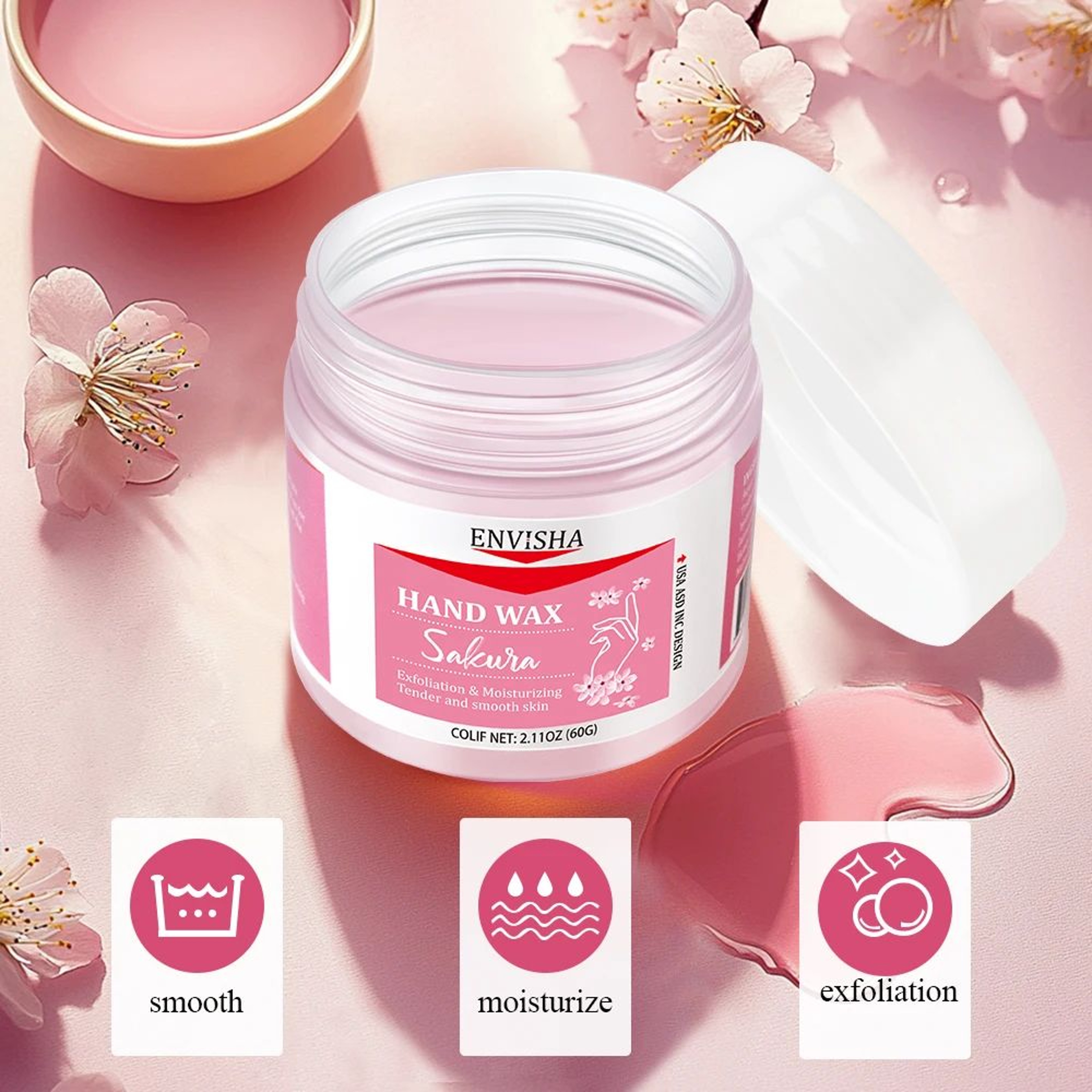 Sakura Honey Moisturizing Hand Mask 4
