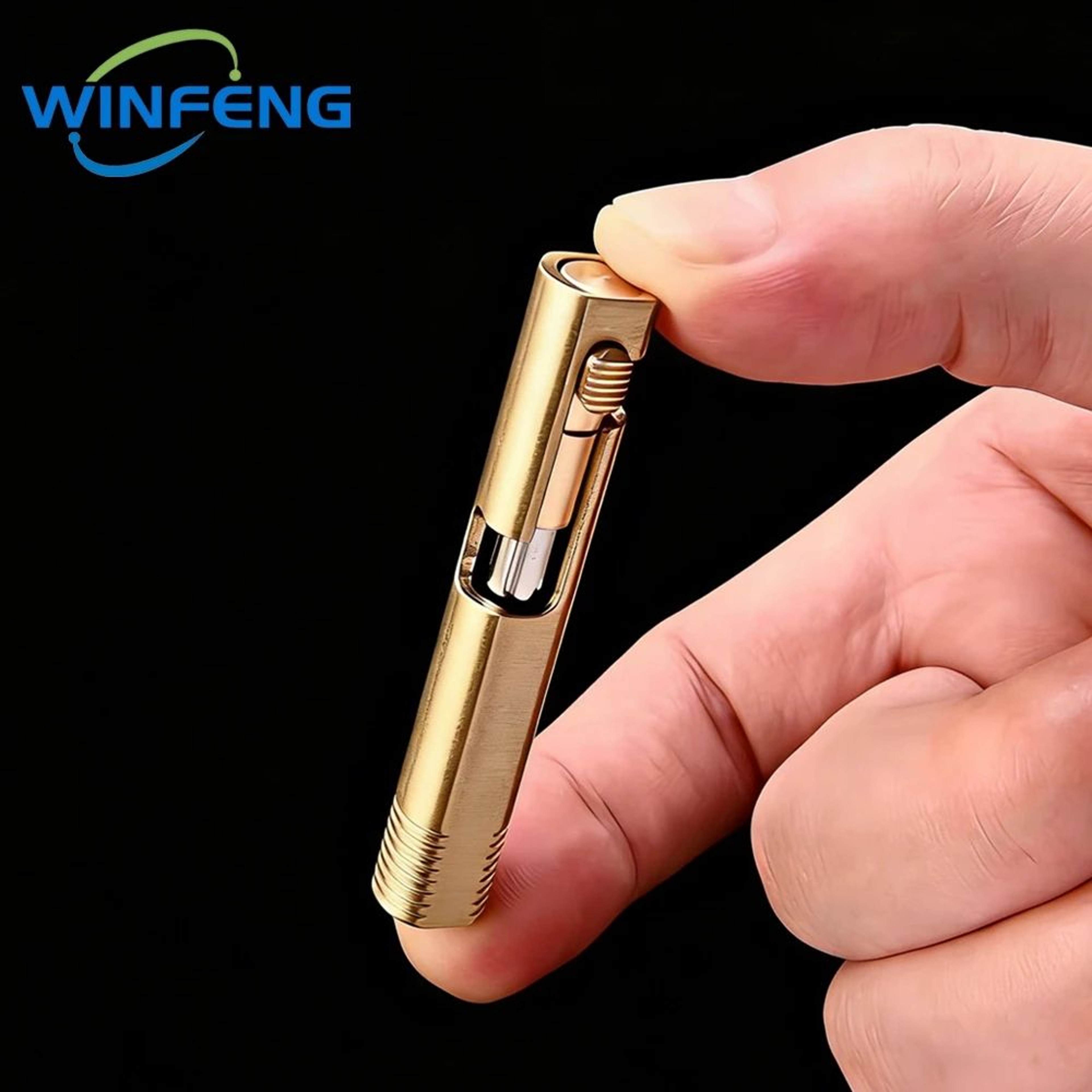 Mini Brass Bolt Action Ballpoint Pen 2
