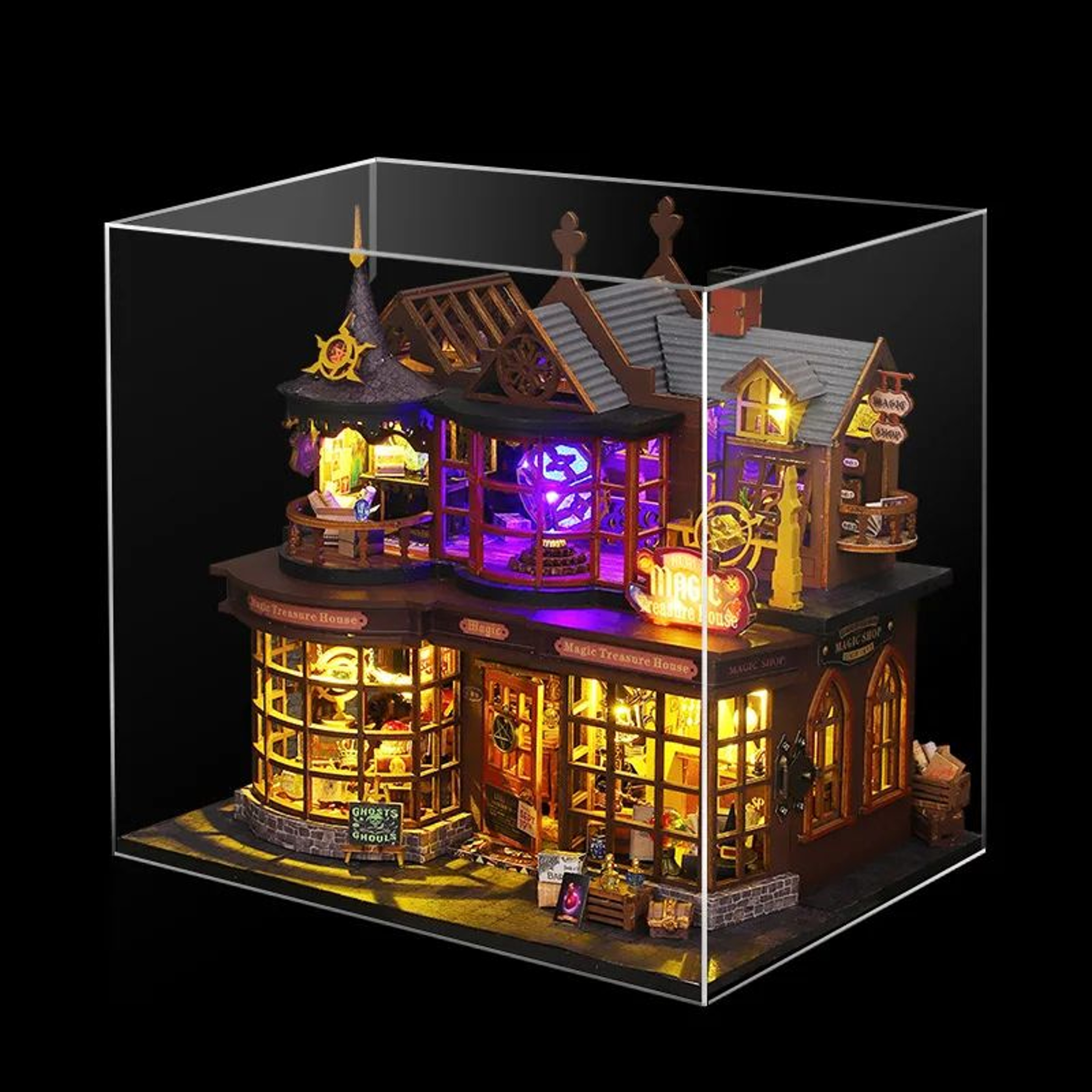DIY Wooden Miniature Dollhouse Kit With Furniture 3