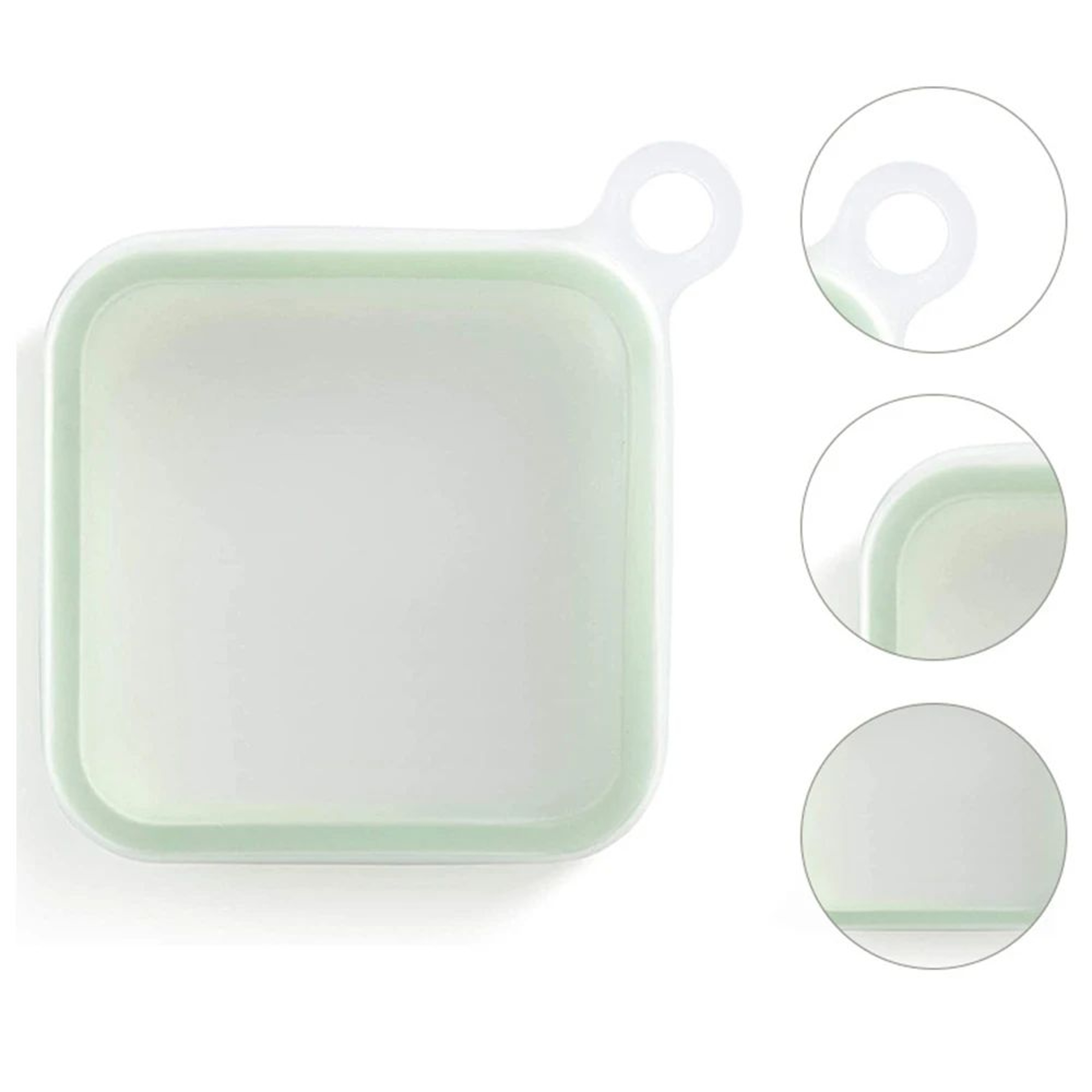 Portable Silicone Sandwich Lunch Box With Handle 2