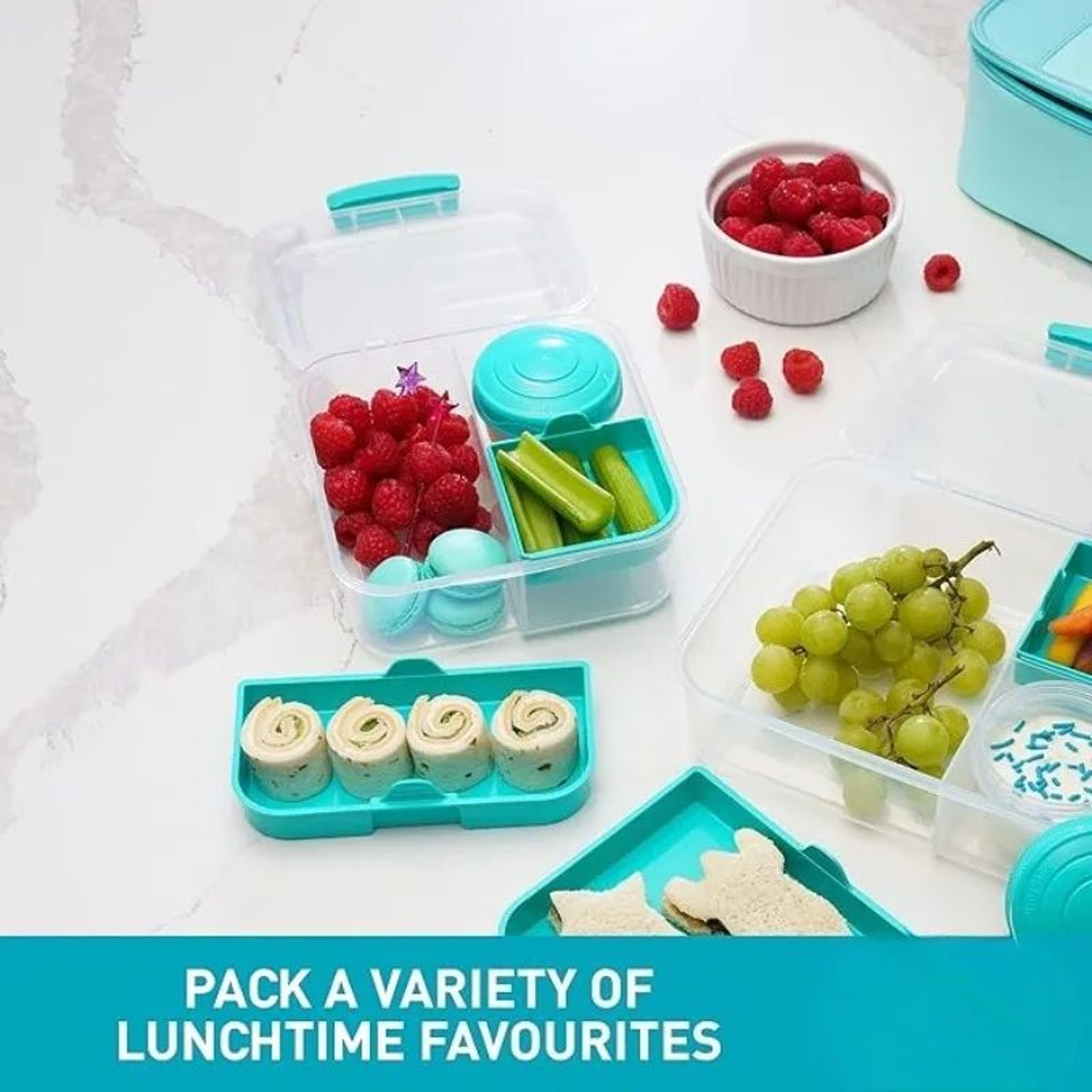 1600ml Double Compartment Leakproof Bento Lunch Box 3