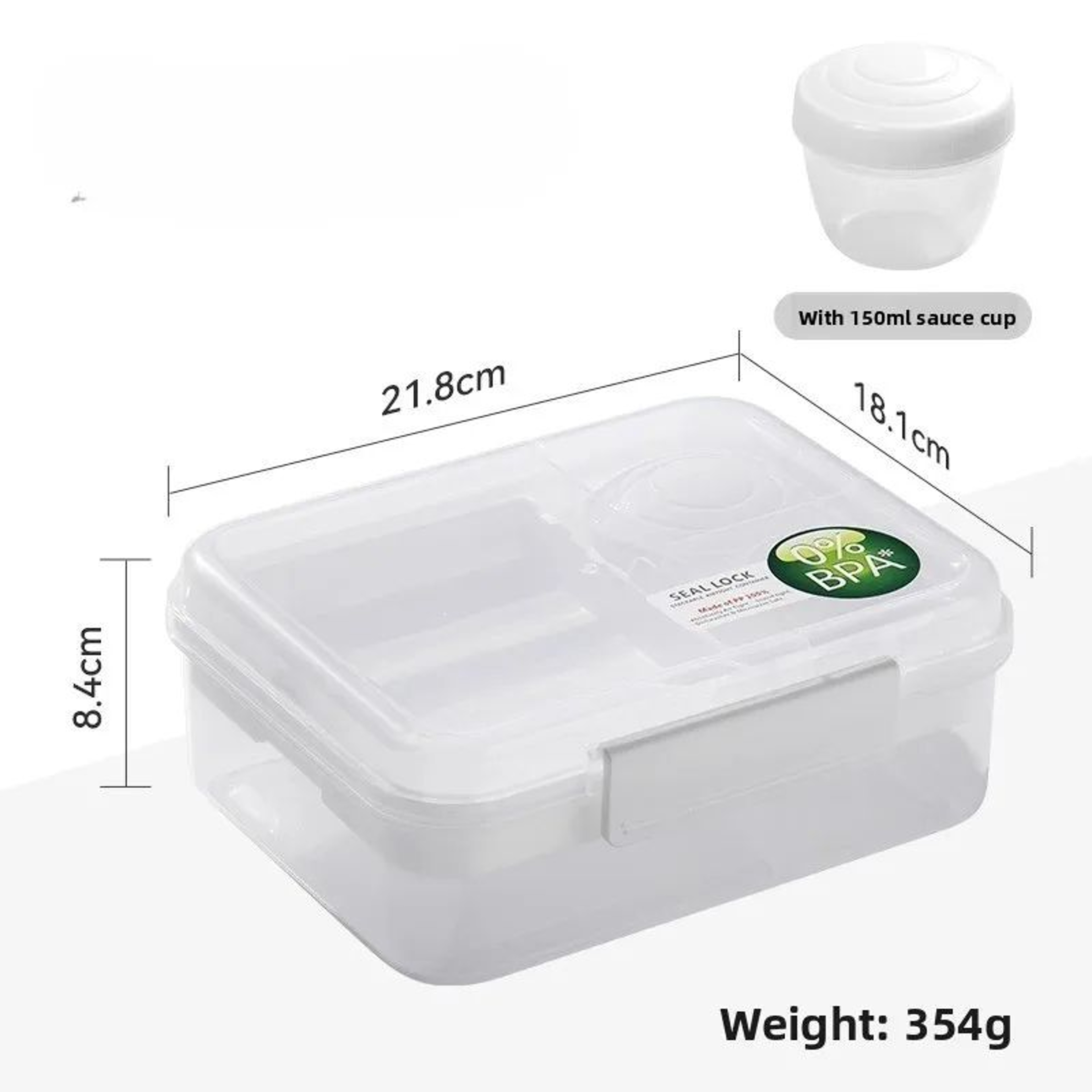1600ml Double Compartment Leakproof Bento Lunch Box 7