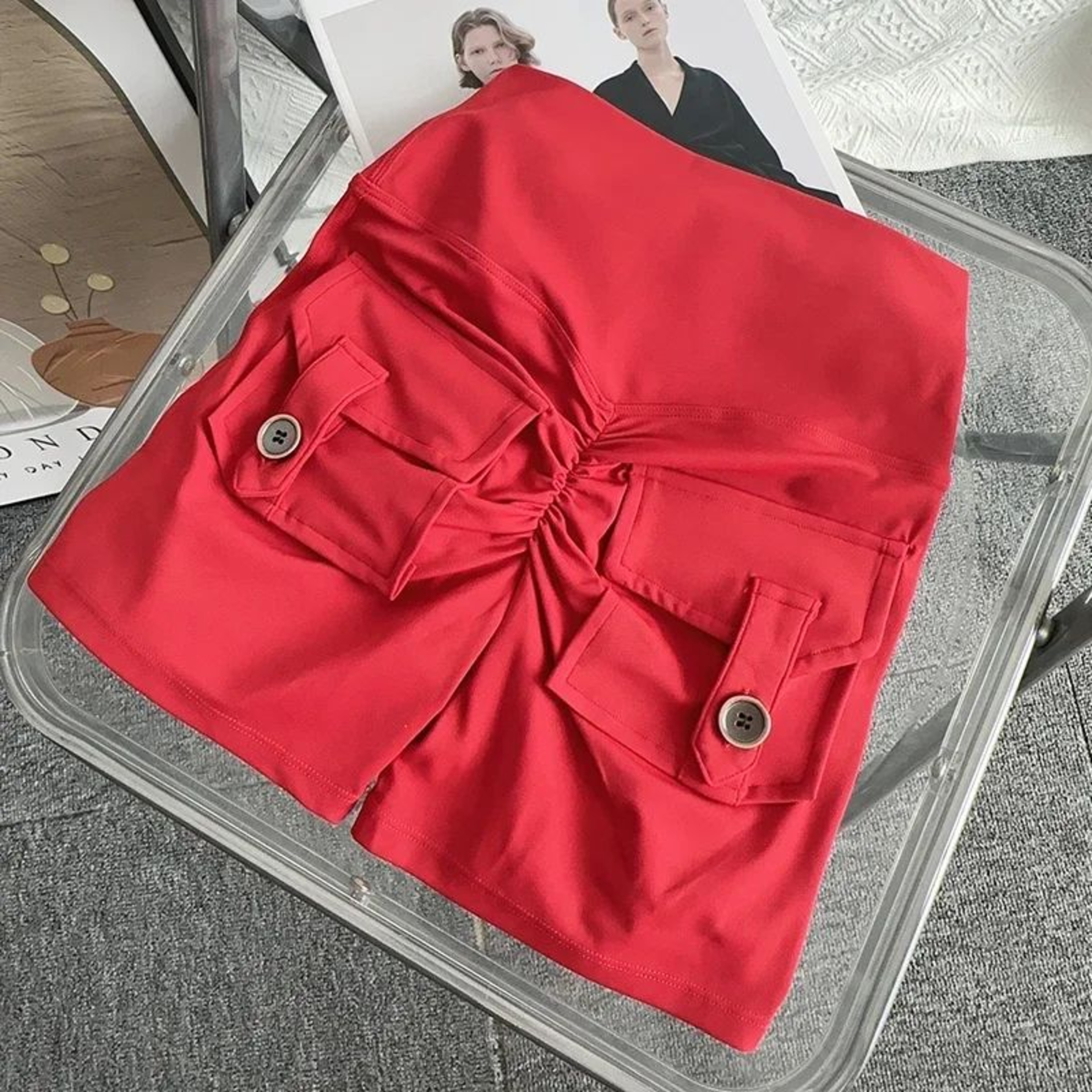 High Waist Scrunch Butt Yoga Shorts With Pockets 12