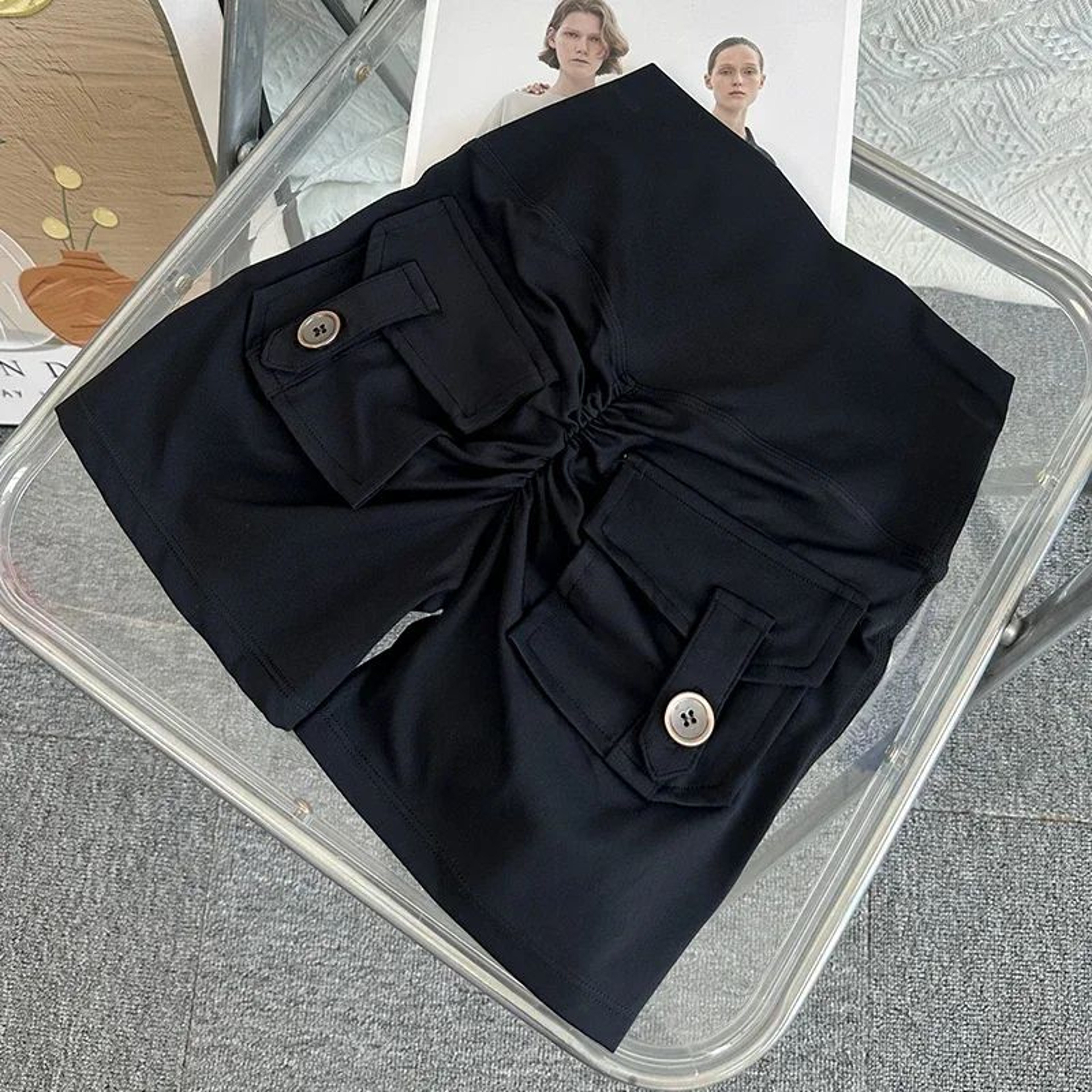 High Waist Scrunch Butt Yoga Shorts With Pockets 6