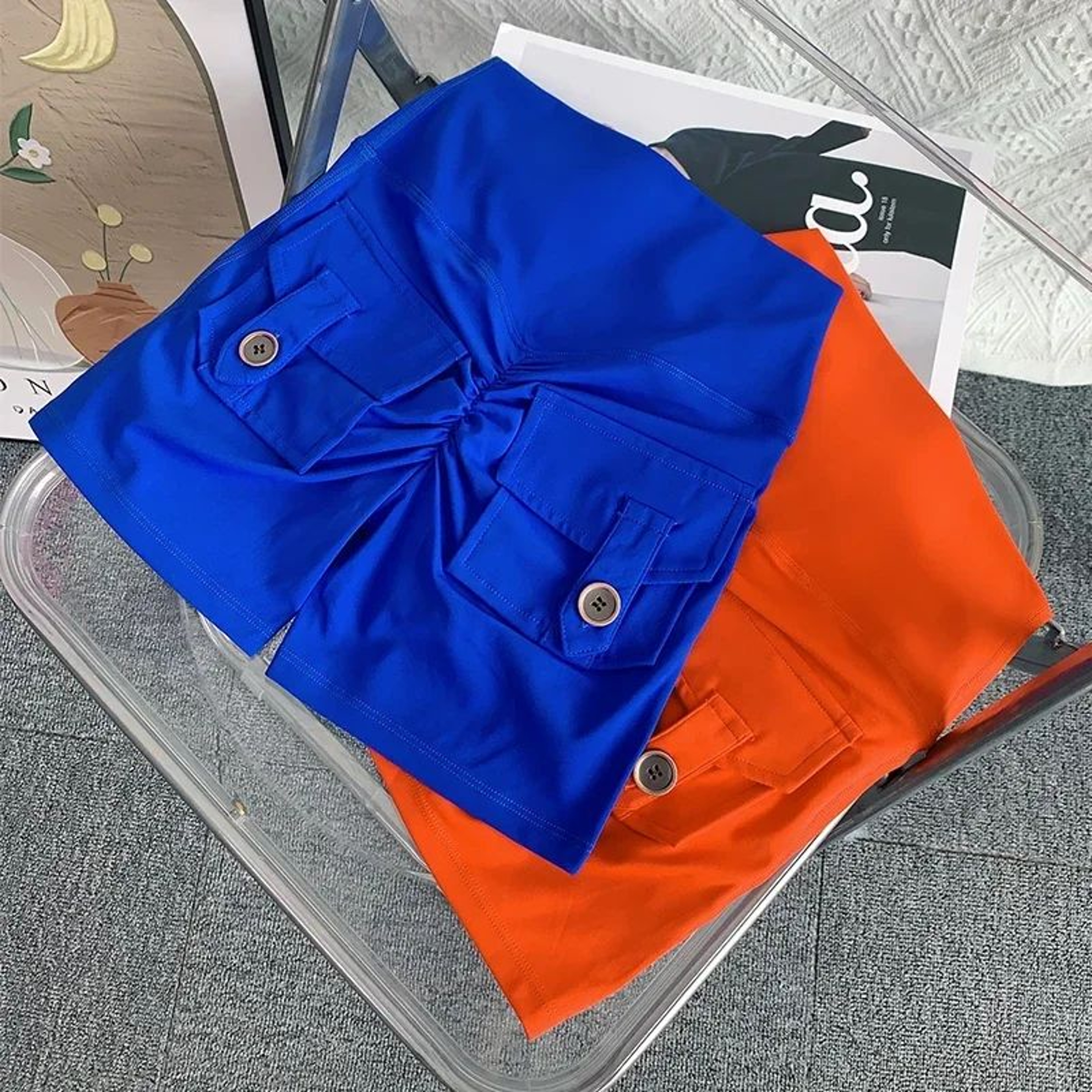 High Waist Scrunch Butt Yoga Shorts With Pockets 0