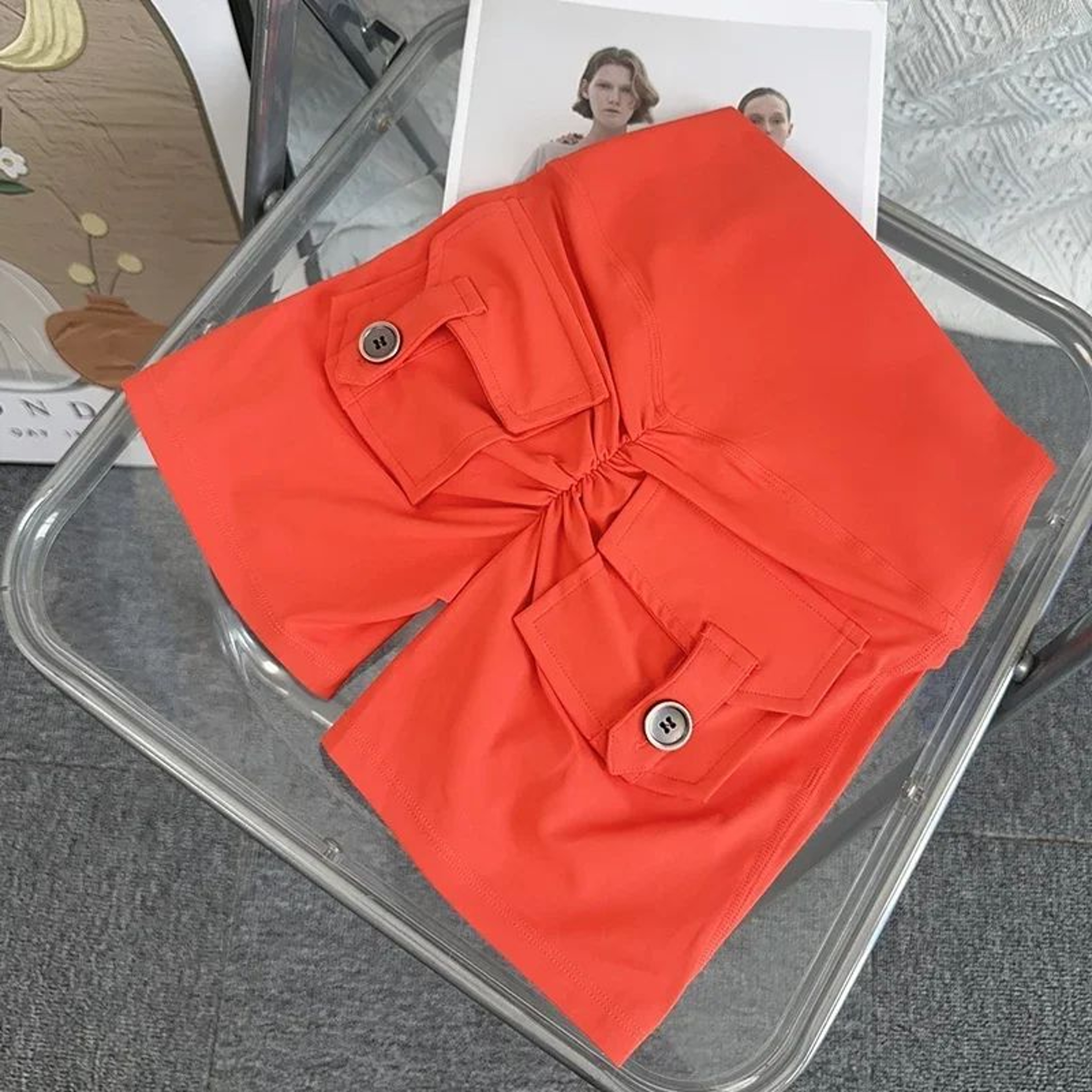 High Waist Scrunch Butt Yoga Shorts With Pockets 9