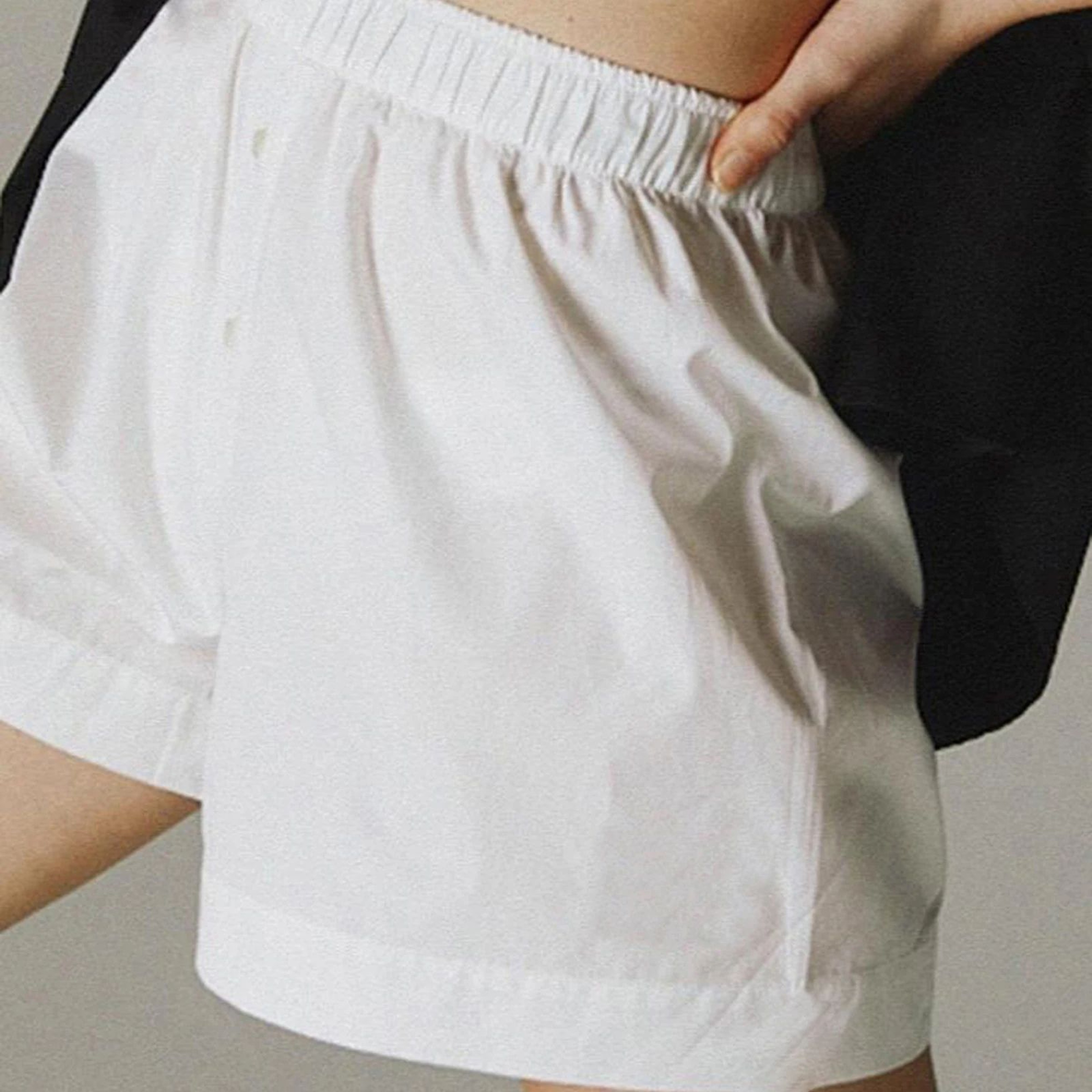 Womens Vintage High Waist Loose Casual Shorts 5