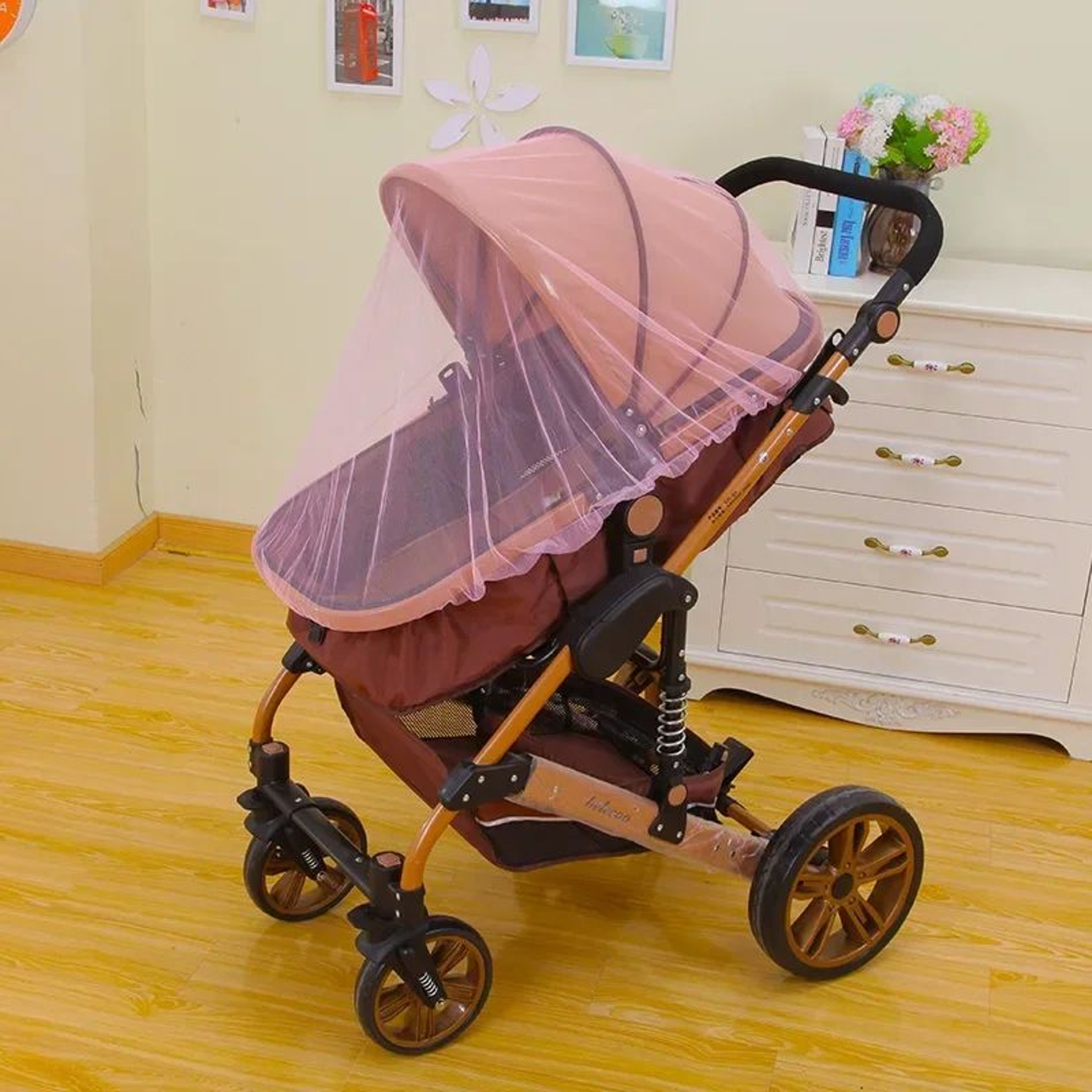 Baby Stroller Mosquito Net Protective Mesh Cover 8