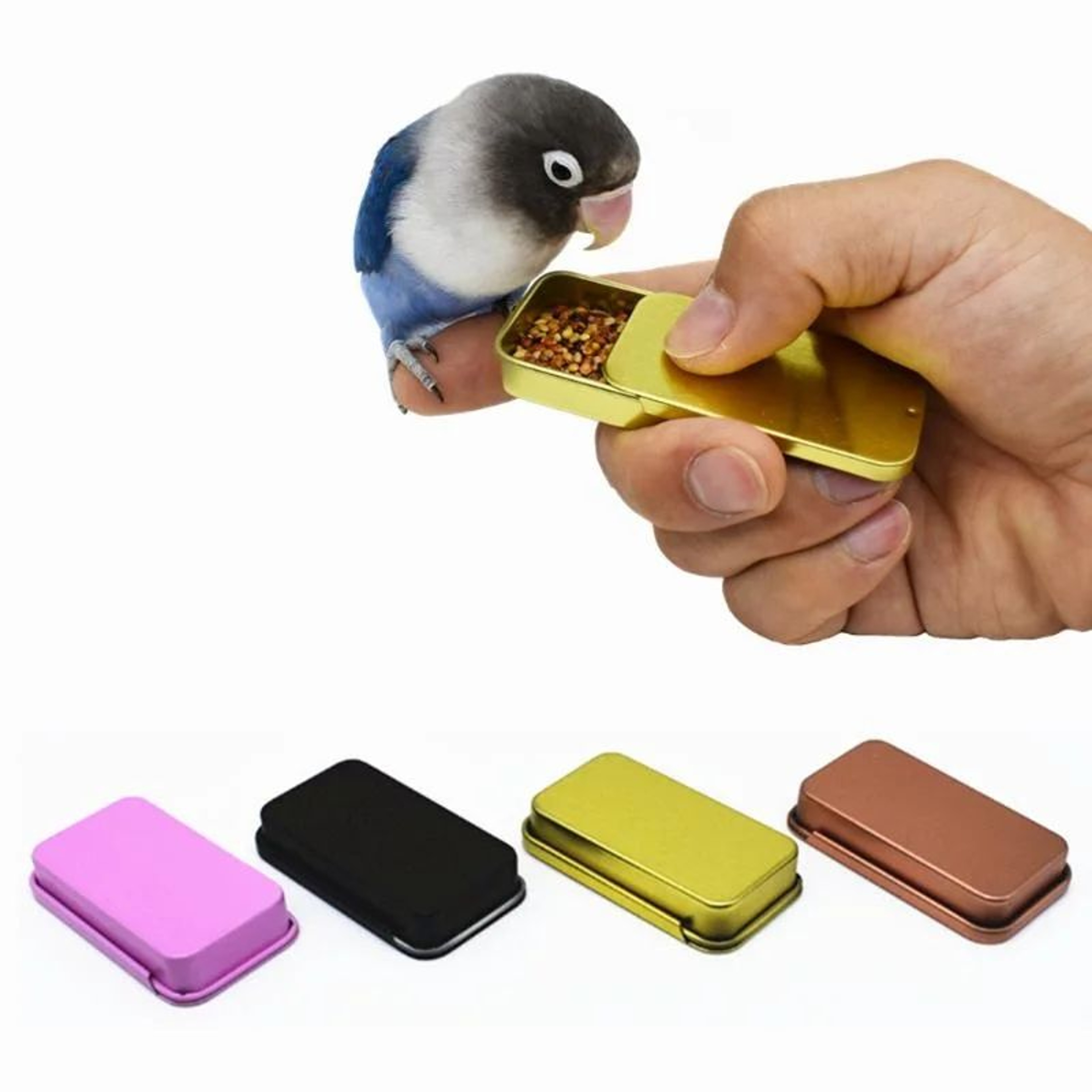Interactive Parrot Training Food Jar Feeder 0