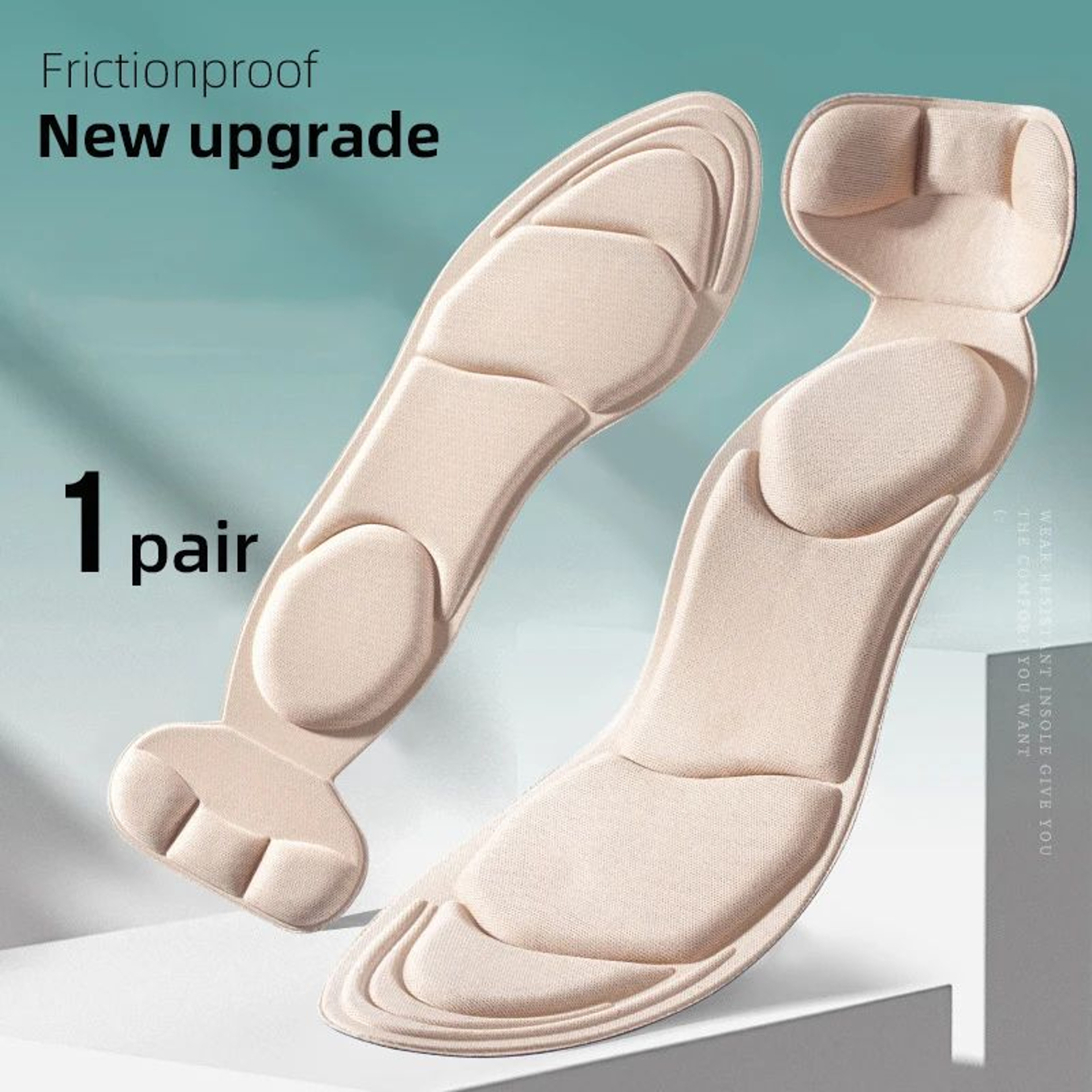 Womens Memory Foam Comfort Insoles High Heel Shoe Pads 6