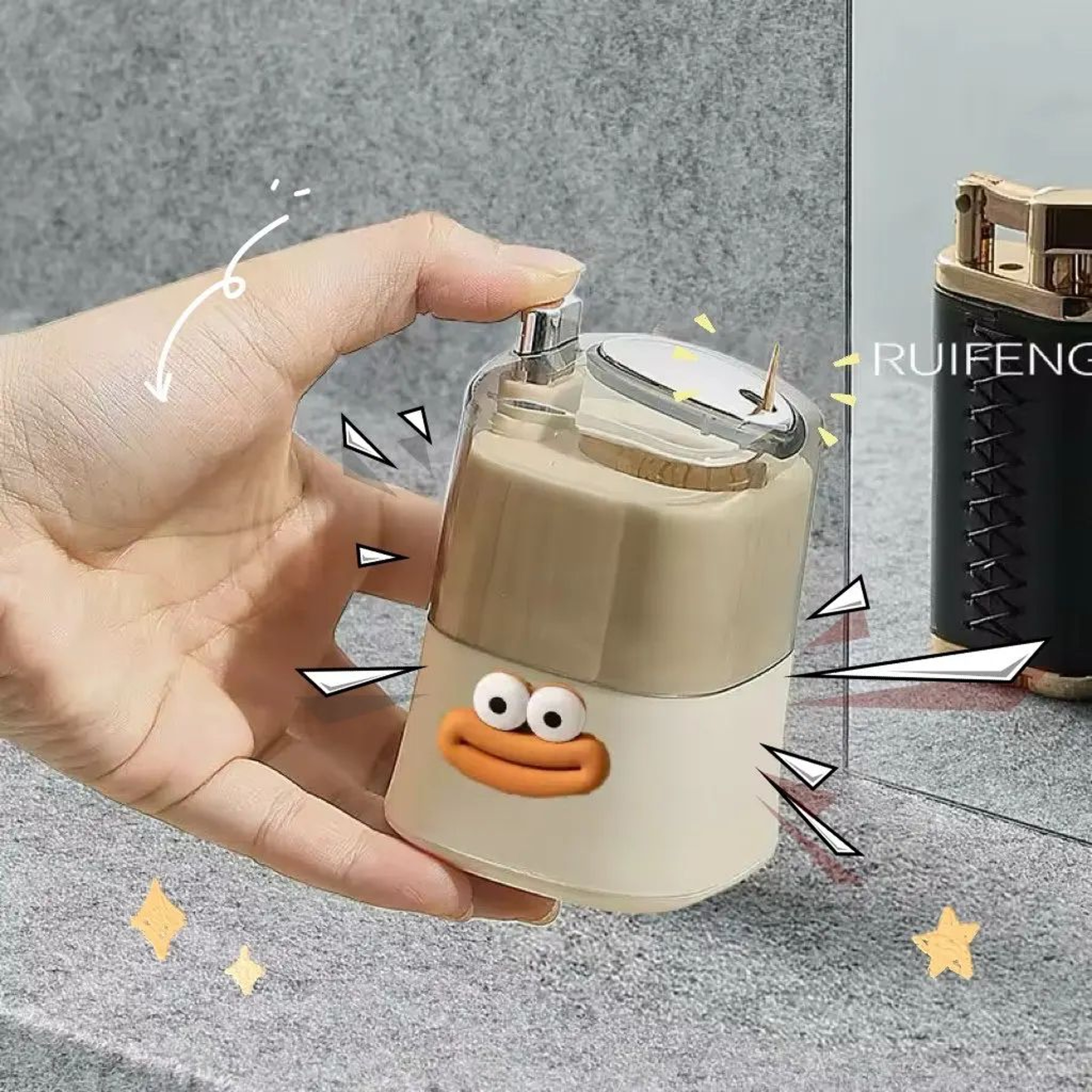 Automatic PopUp Toothpick Holder Storage Box 10