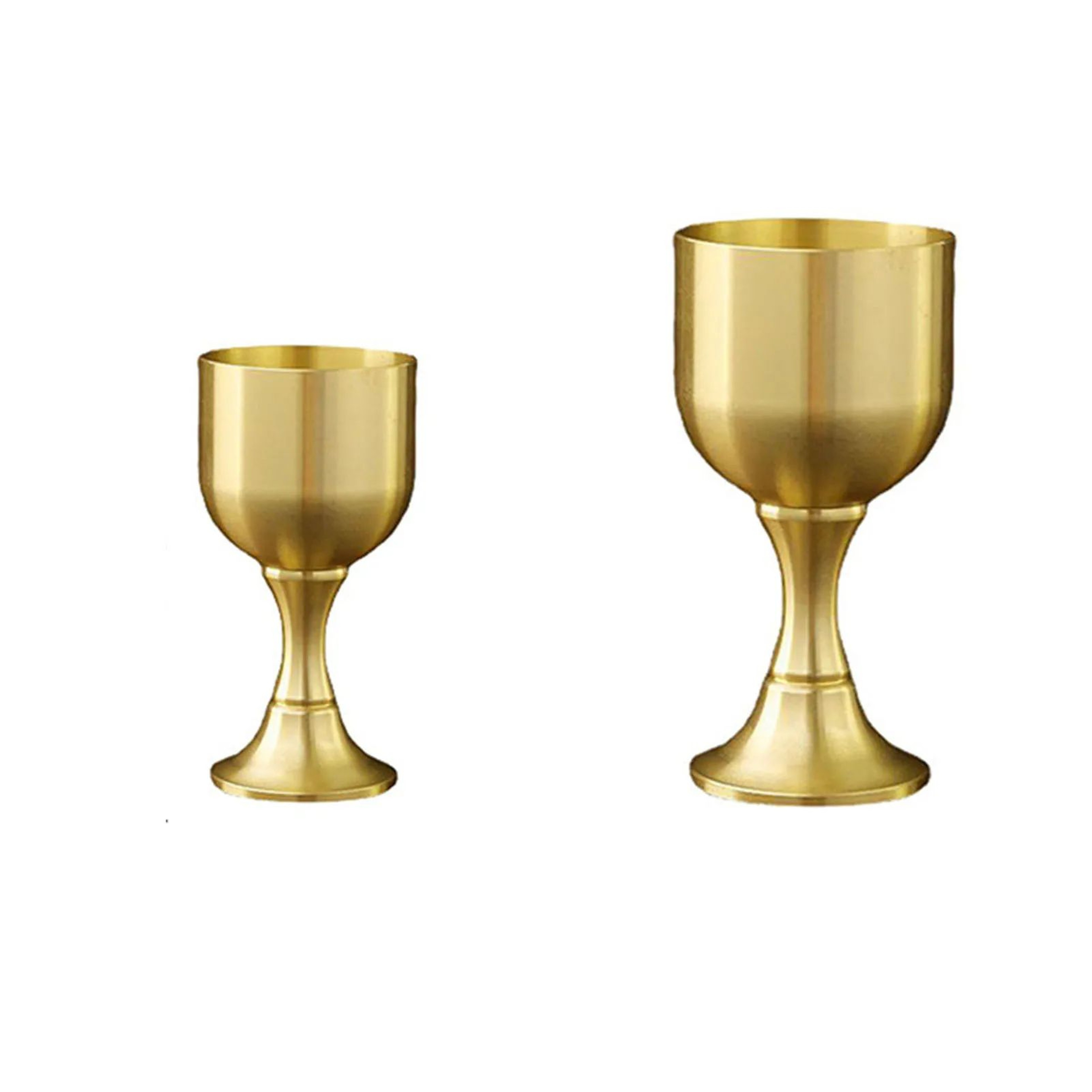 Vintage Copper Chalice Wine Goblet 4