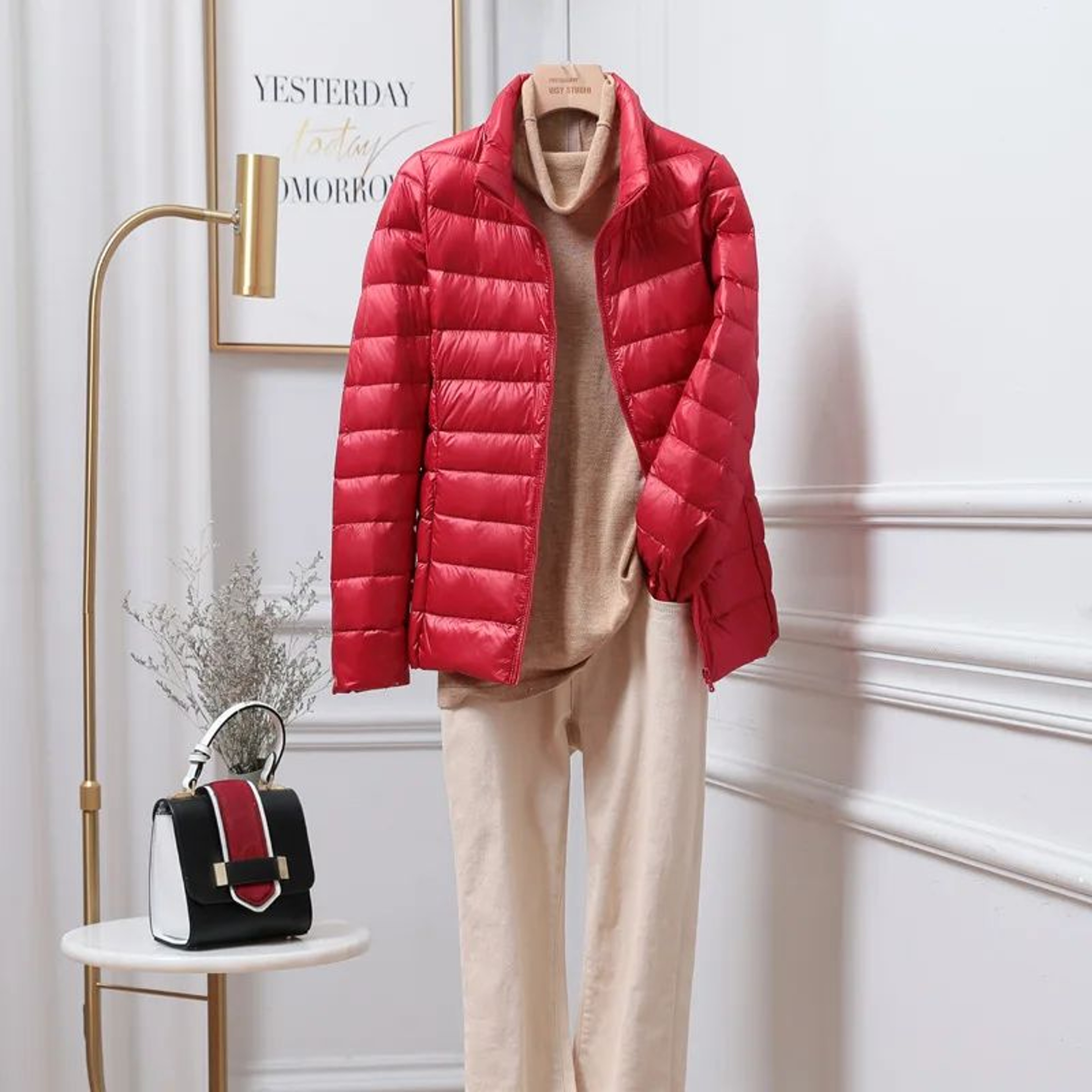 Womens Lightweight Hooded Puffer Jacket 8