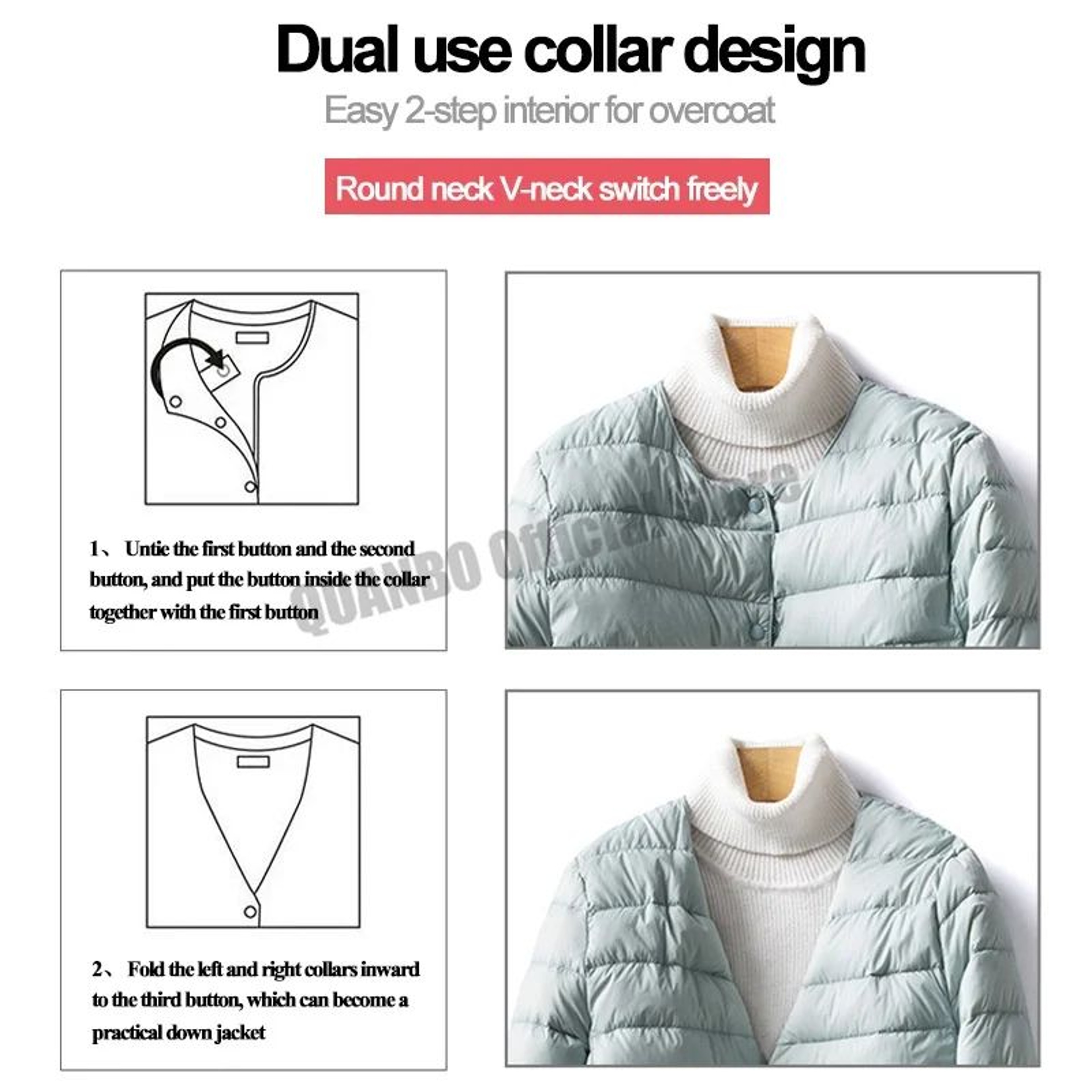 Womens Ultralight Duck Down Quilted Jacket 2