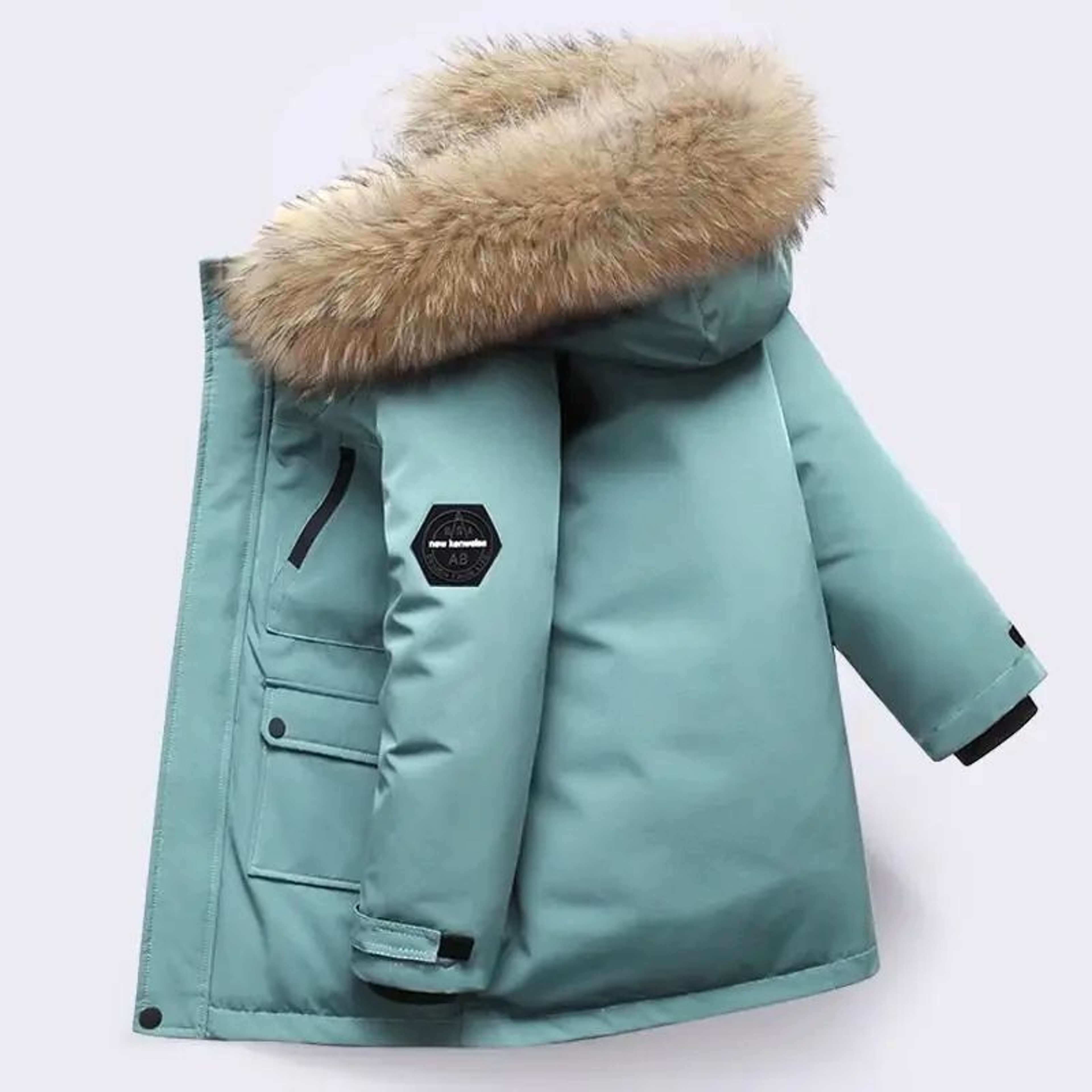 Boys Warm Hooded Winter Jacket 12