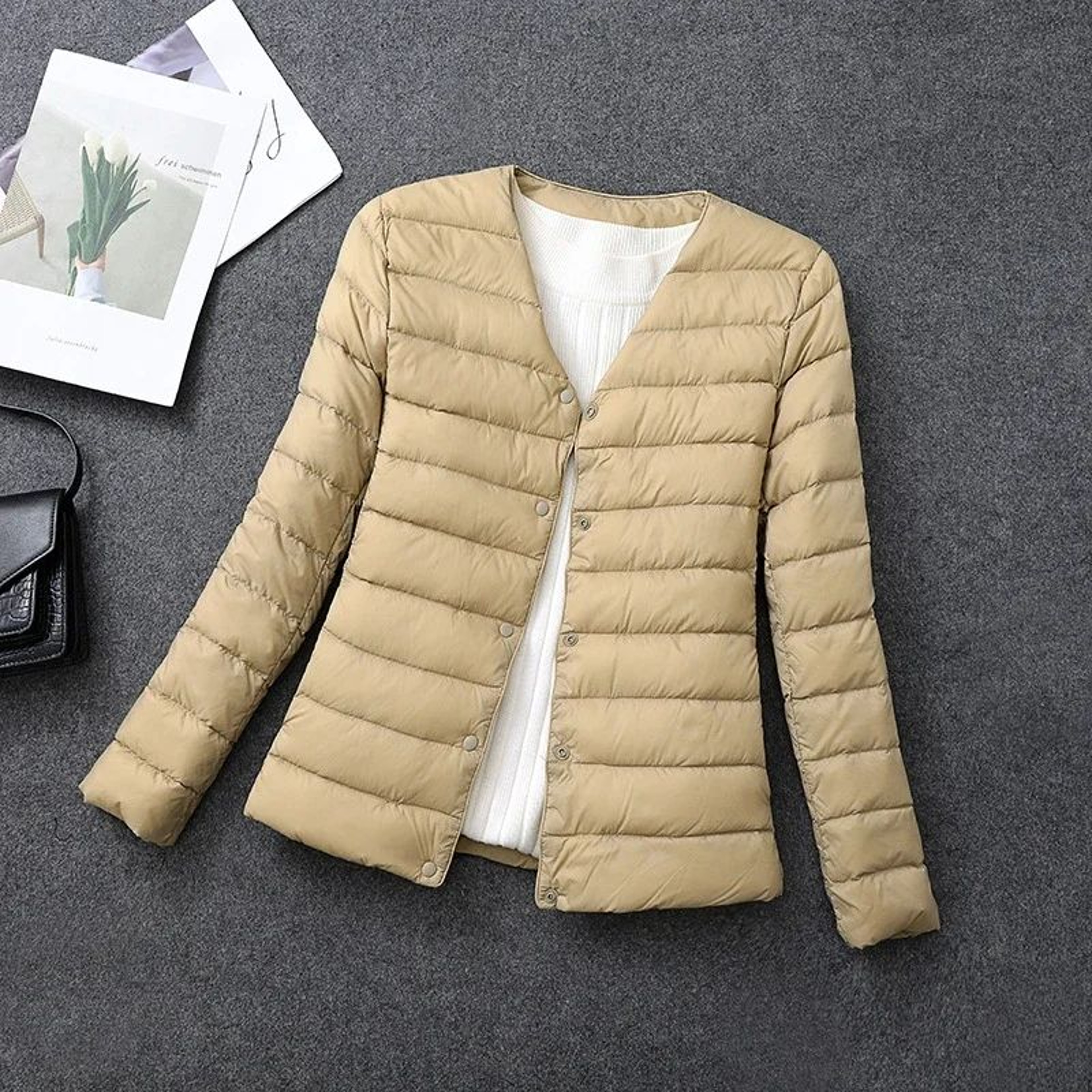 Womens Lightweight Plus Size Duck Down Jacket 3