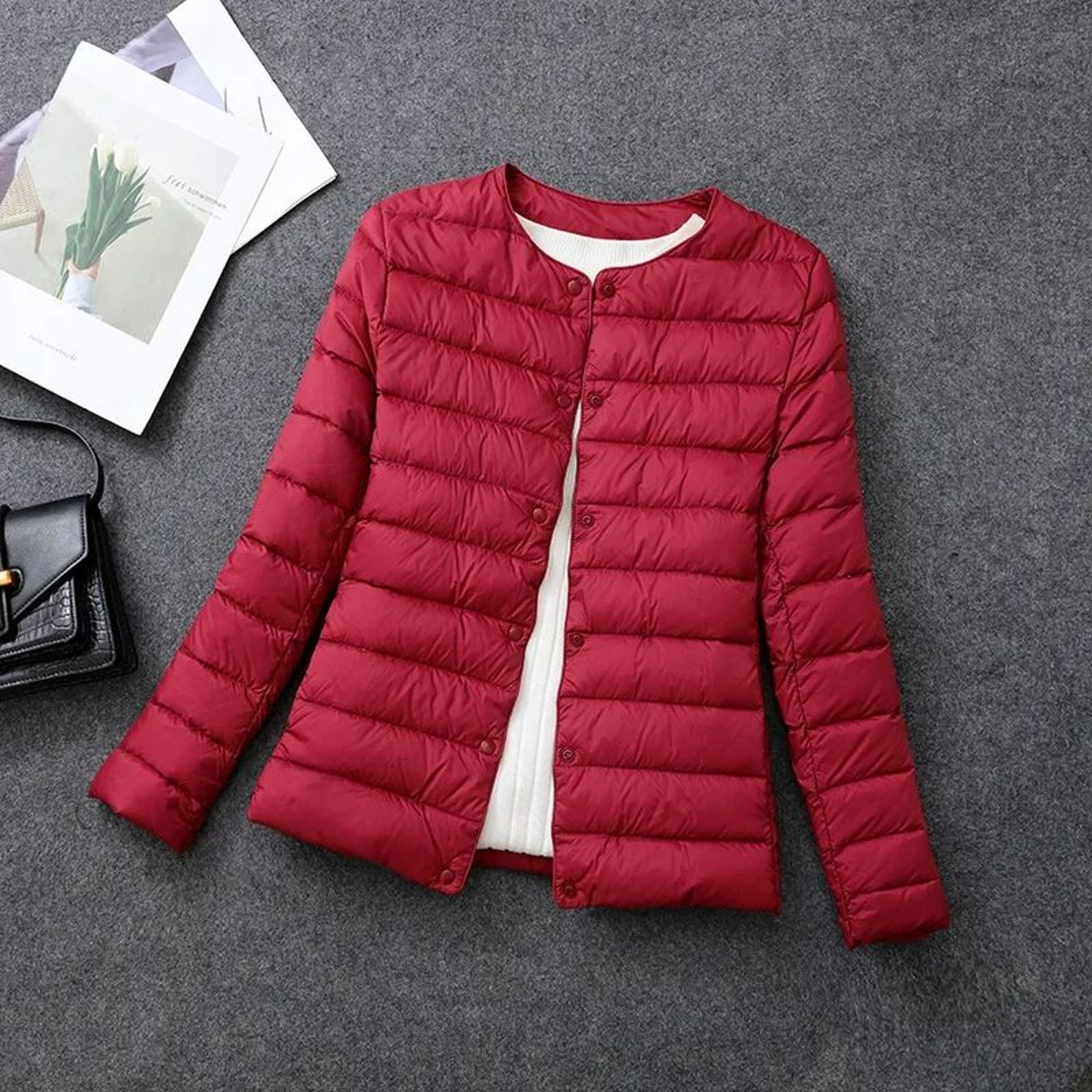 Womens Lightweight Plus Size Duck Down Jacket 5