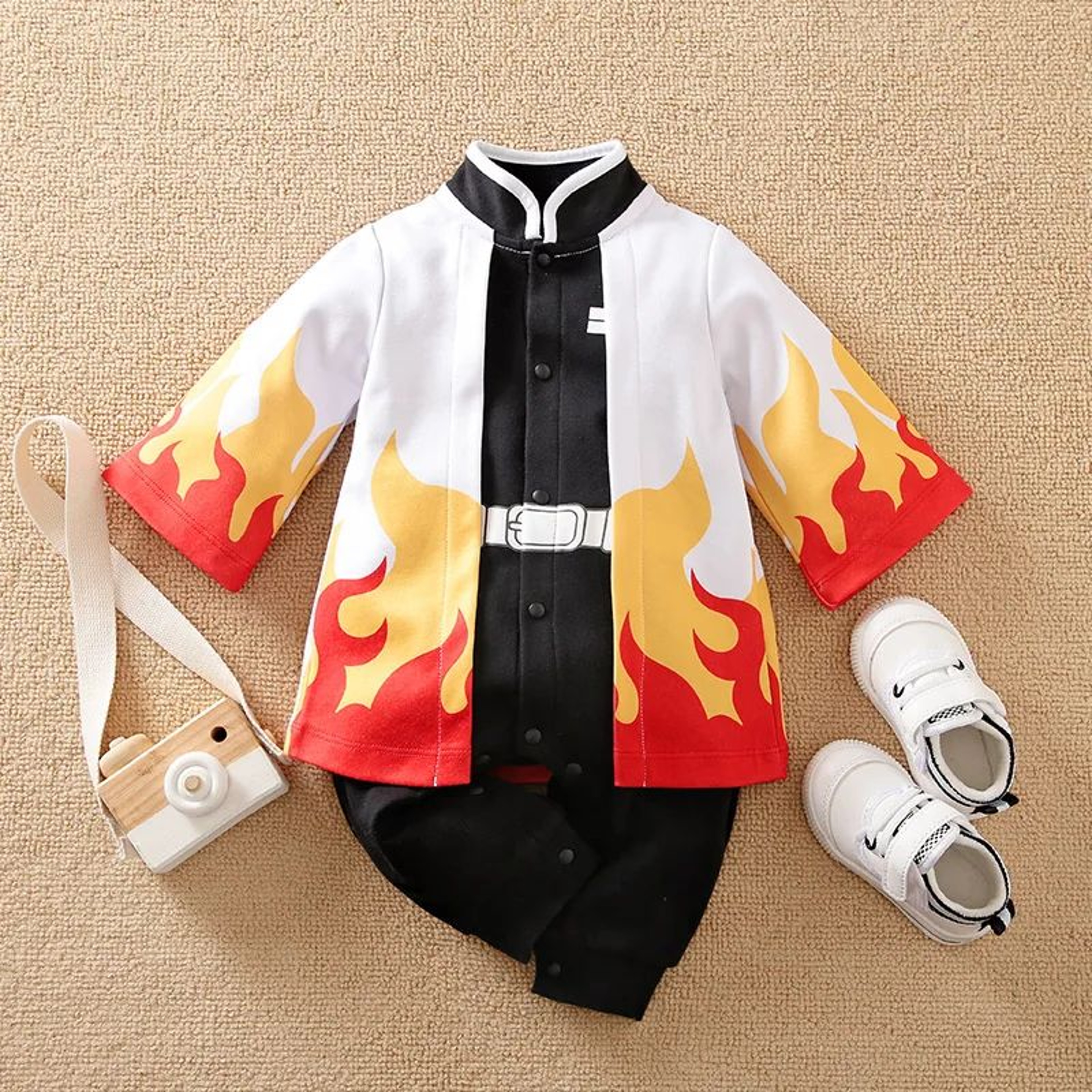 Baby Anime Cape Style Cotton Bodysuit 4
