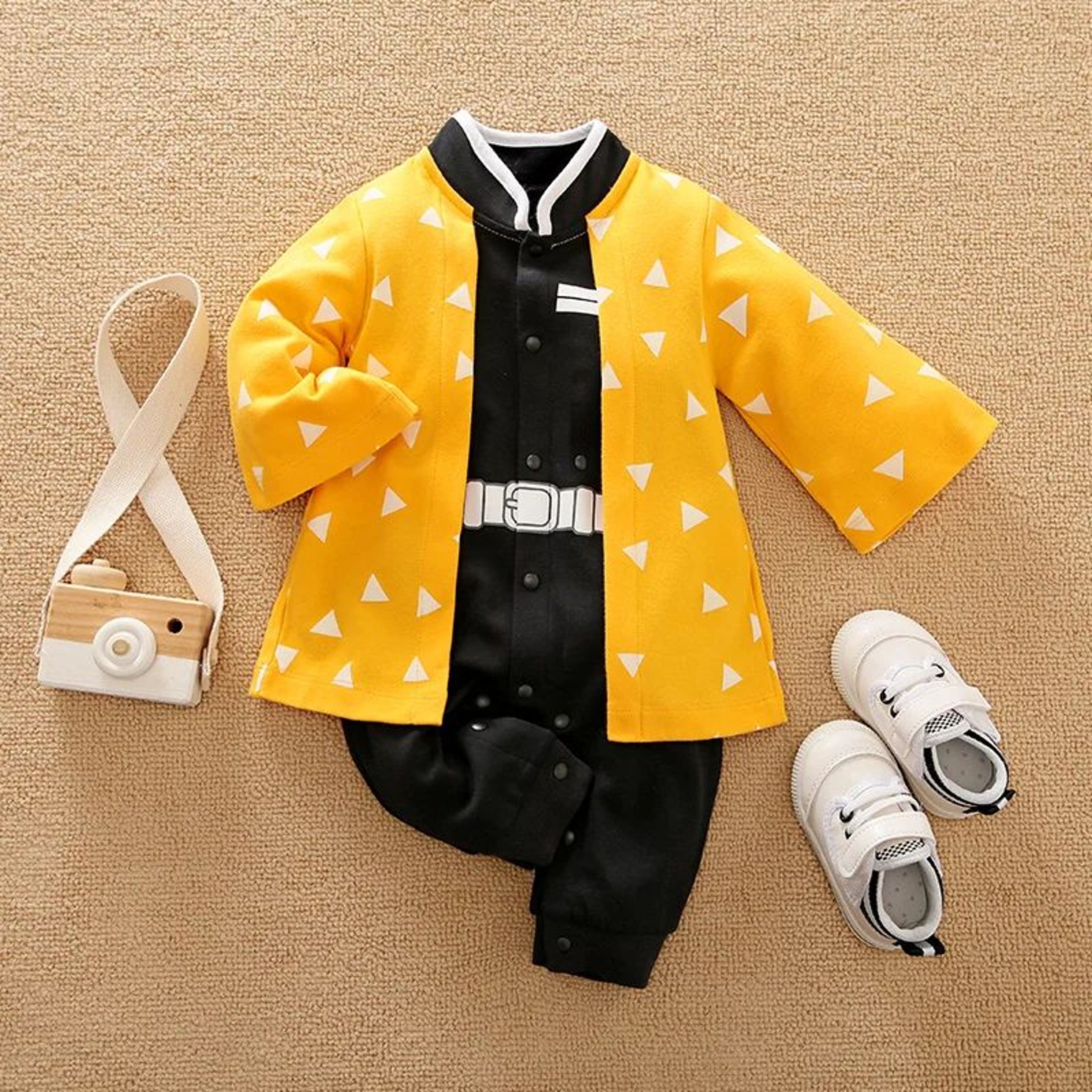 Baby Anime Cape Style Cotton Bodysuit 7