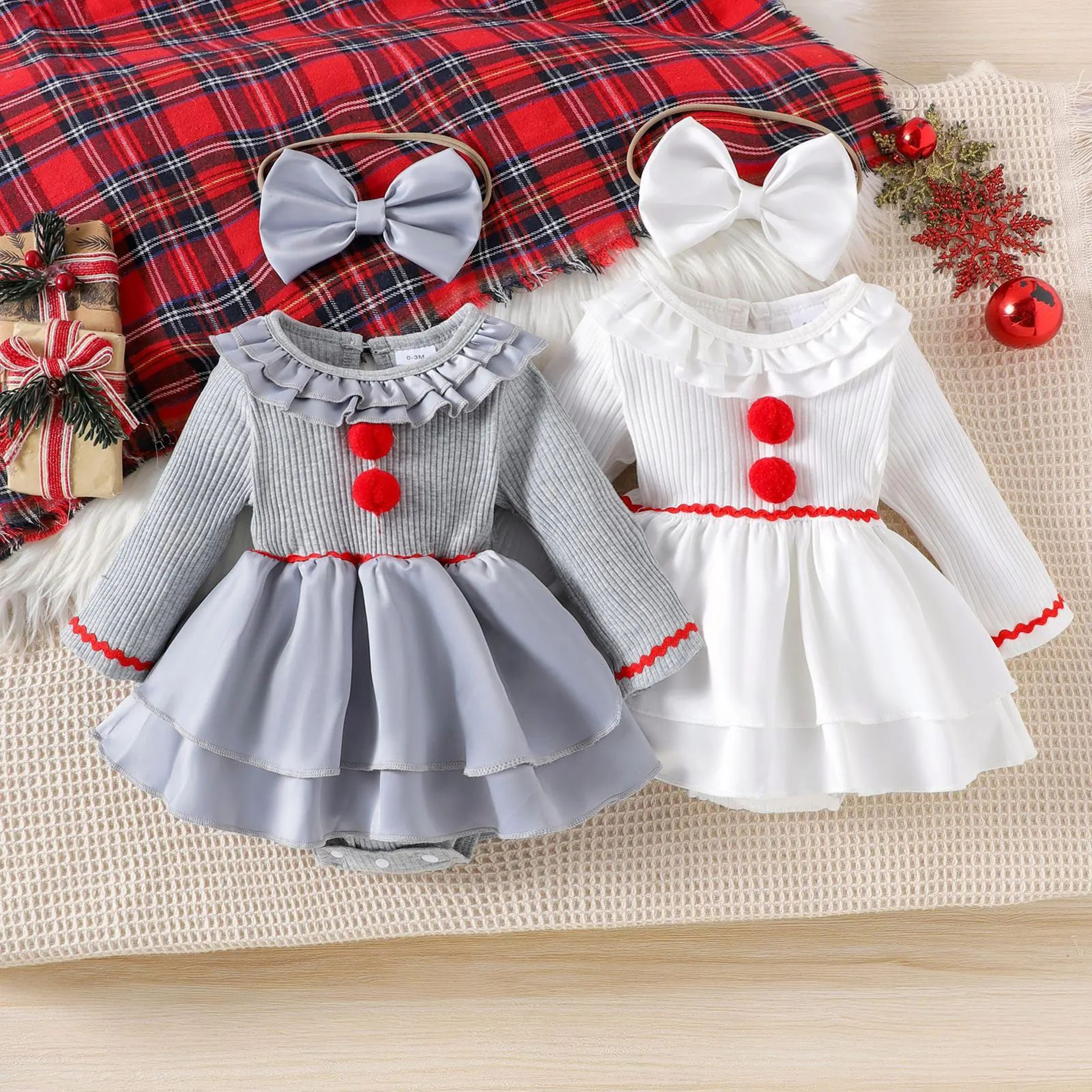 Baby Girl Creepy Clown HalloweeBaby Girl Creepy Clown Halloween Costumen Costume 1