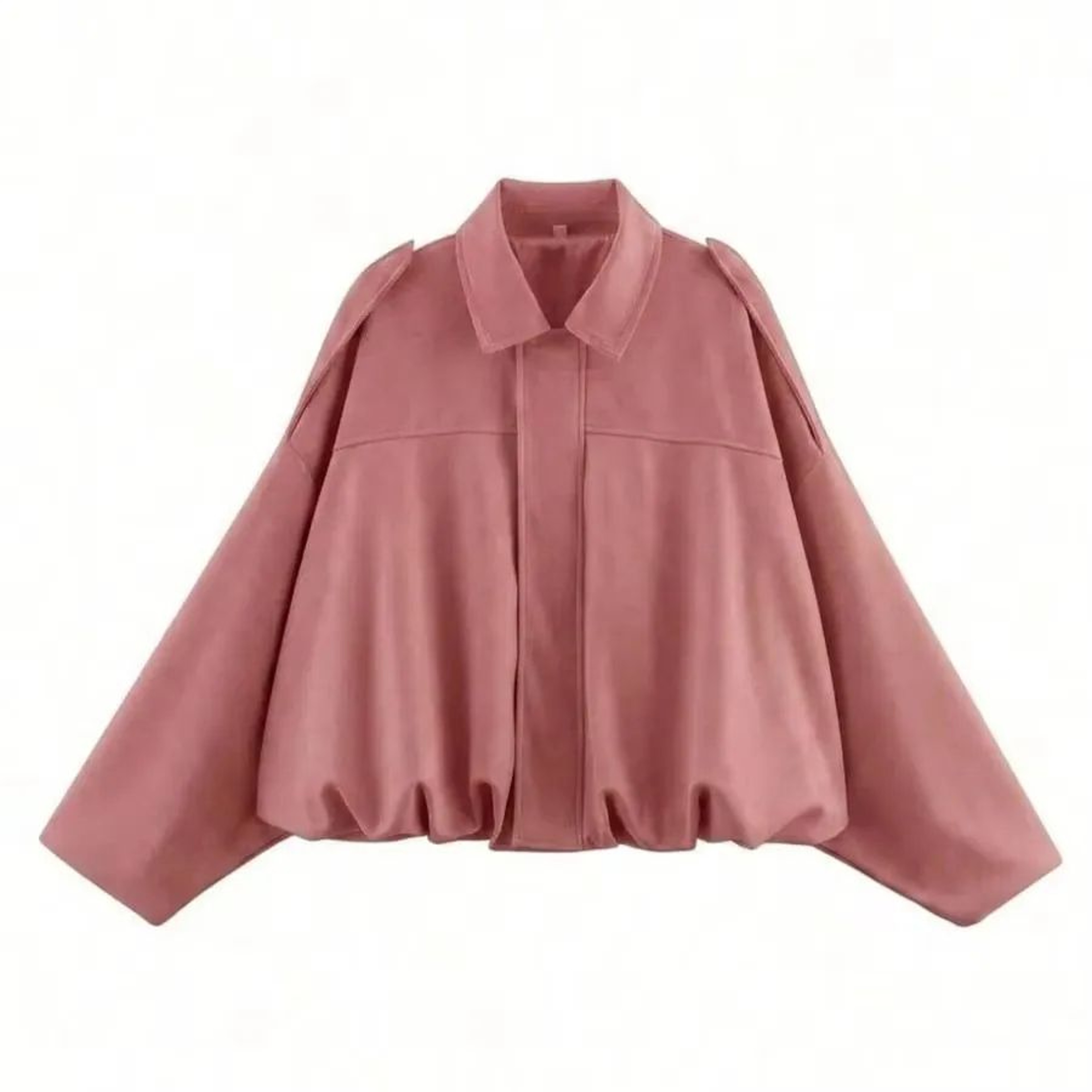 Womens Elegant Vintage Lapel Zipper Jacket 14