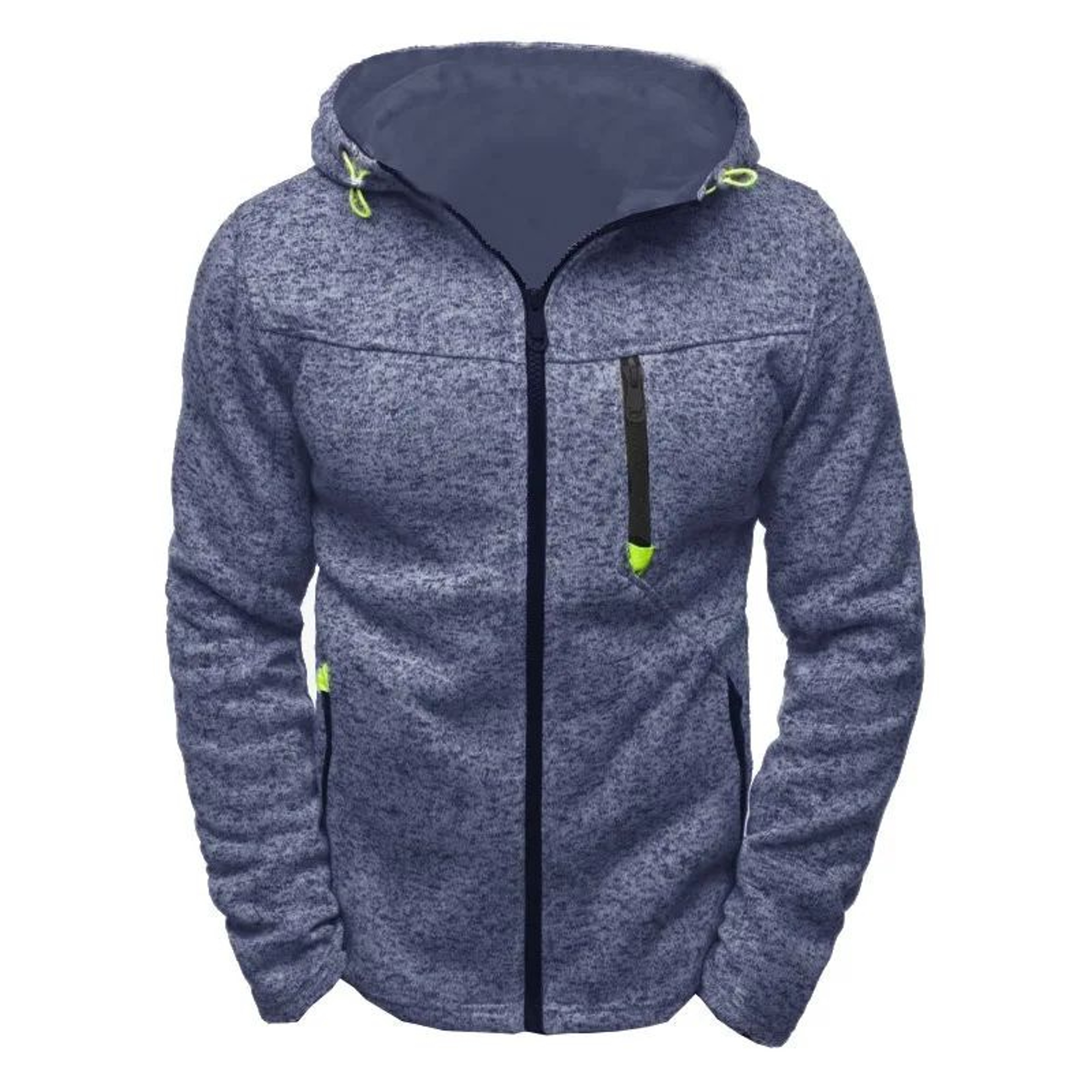 Mens Jacquard Fleece Pullover Hoodie 8